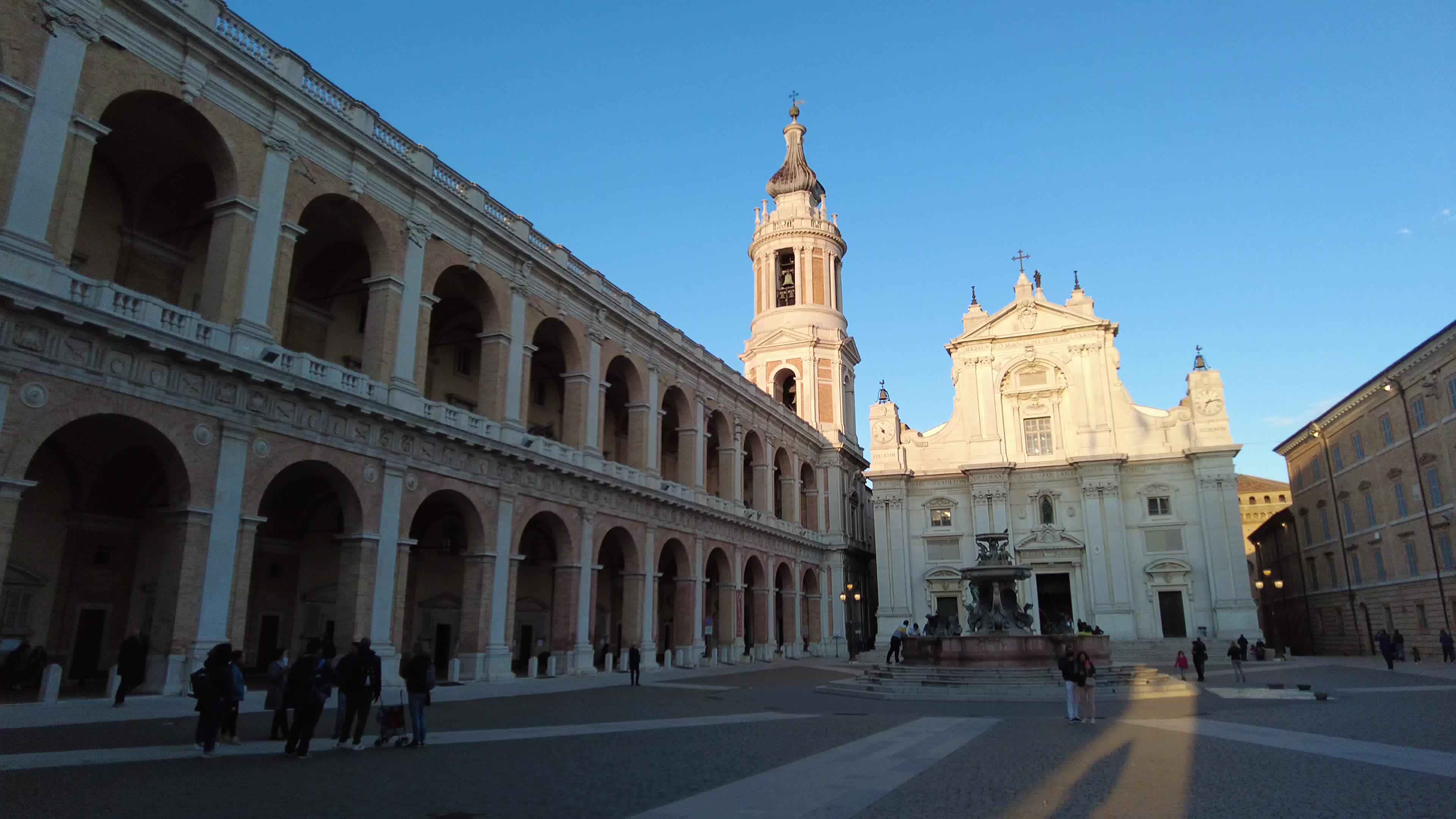 Pilgrims visiting Loreto, Italy