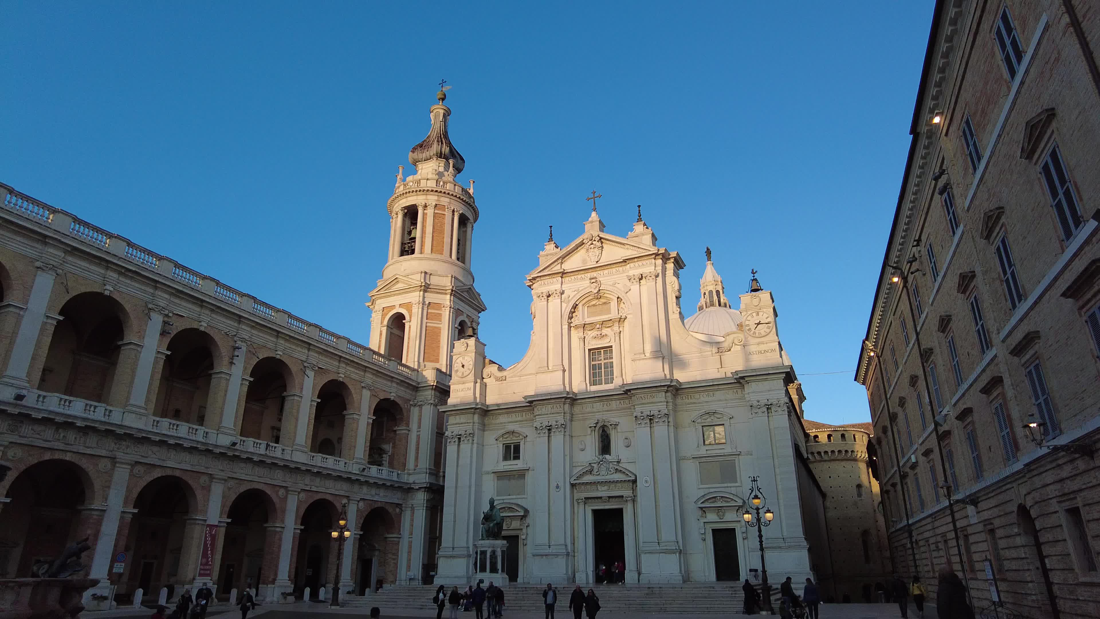 Pilgrims visiting Loreto, Italy