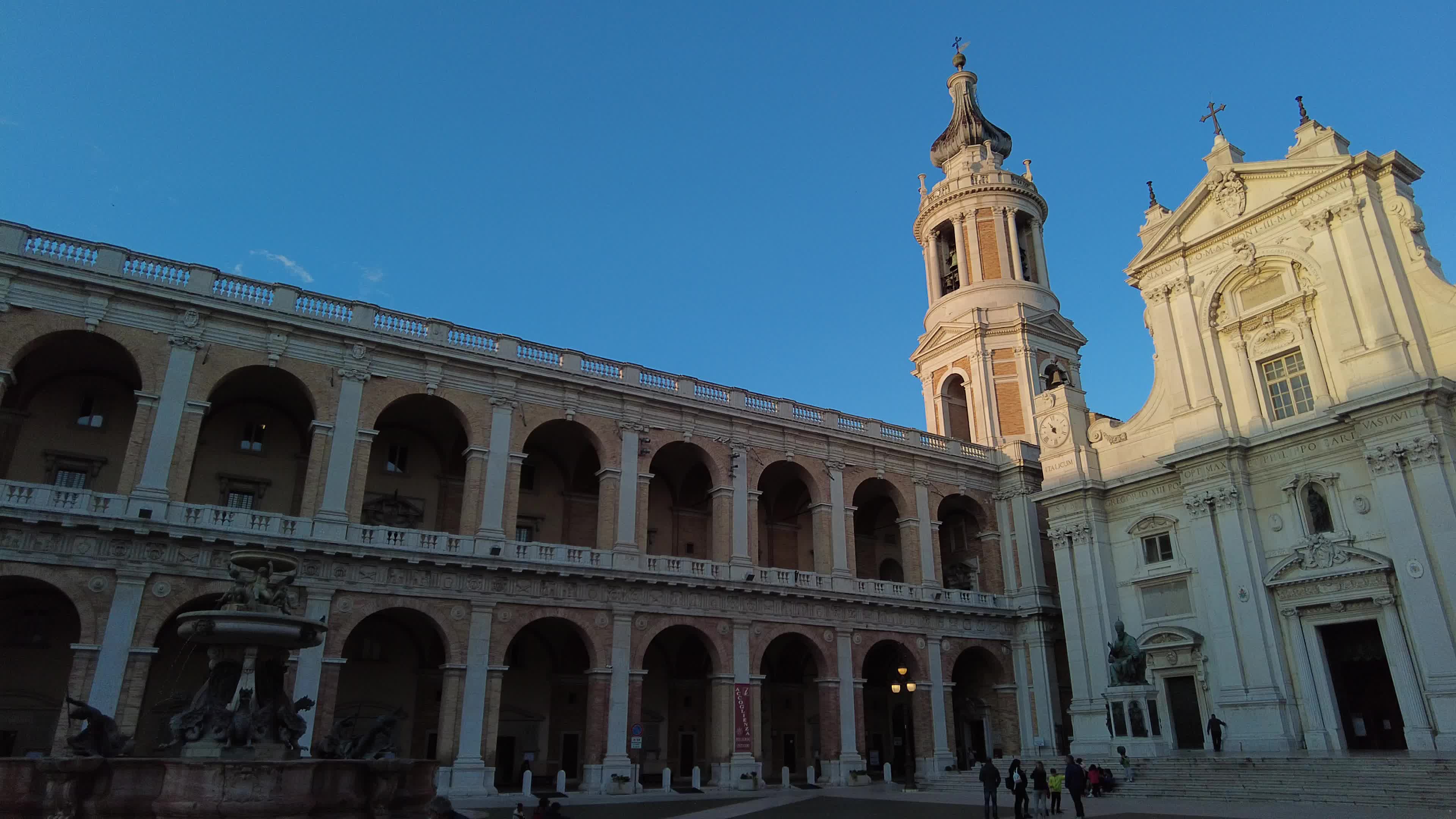 Pilgrims visiting Loreto, Italy