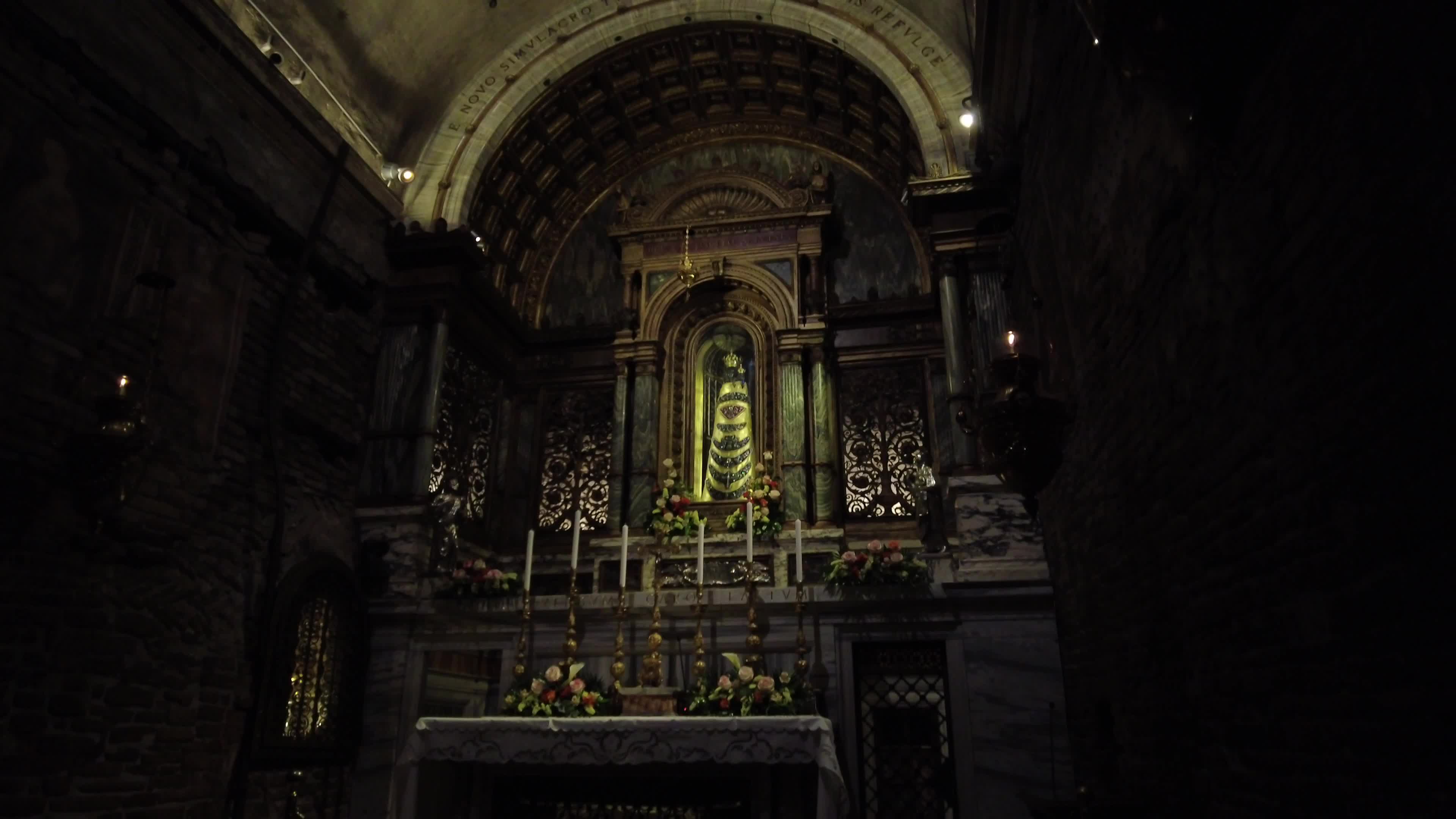 Pilgrims visiting Loreto, Italy