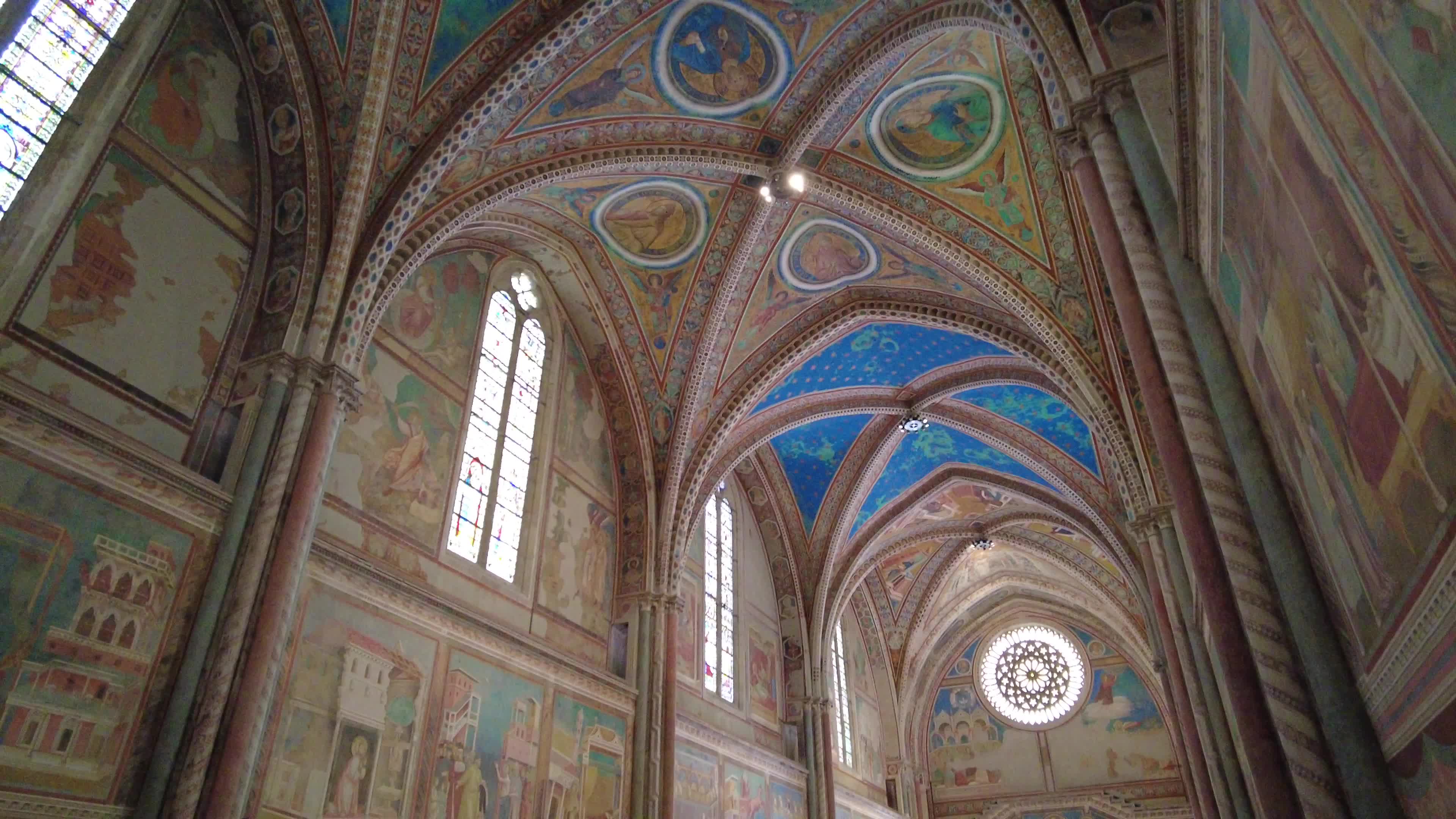 Tourists visiting Assisi, Italy