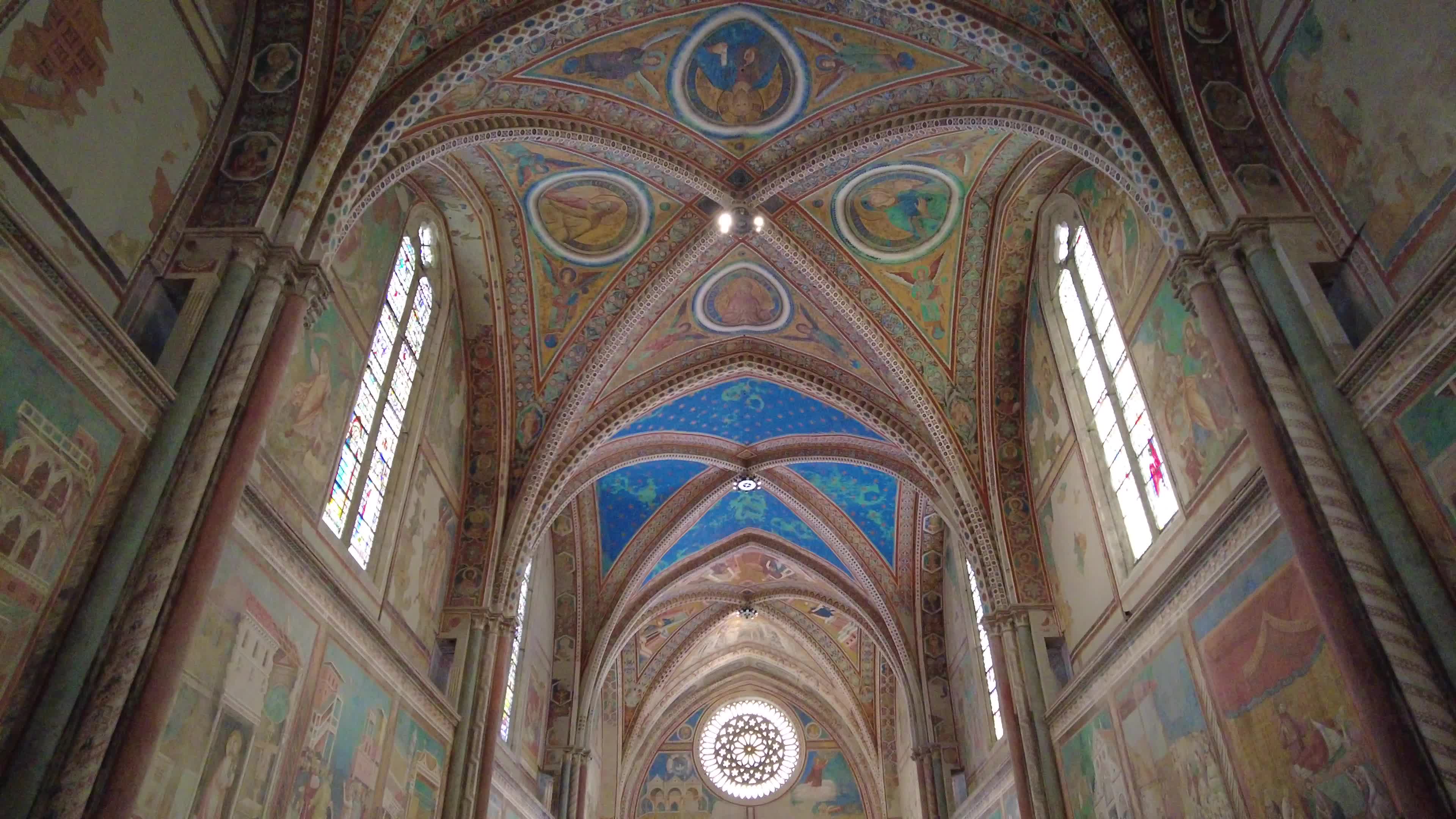 Tourists visiting Assisi, Italy