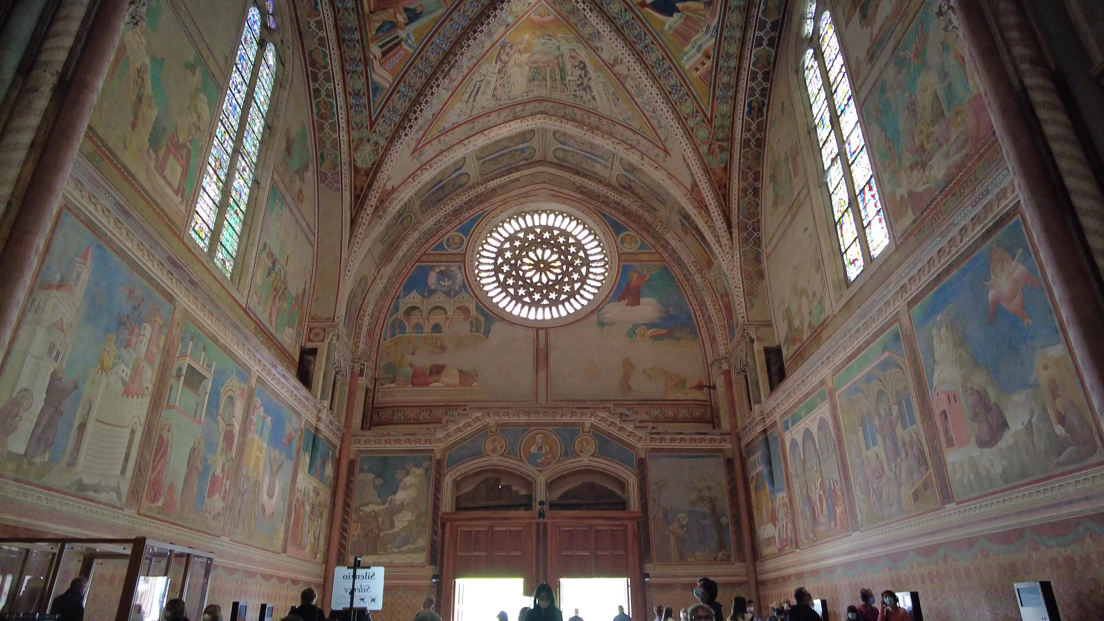 Tourists visiting Assisi, Italy