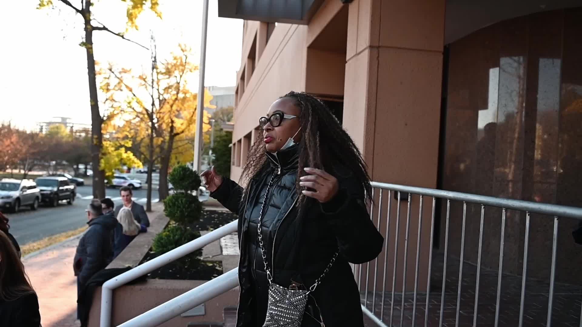 Lauren Handy participates in 2021 Anti-Abortion protest at DNC HQ