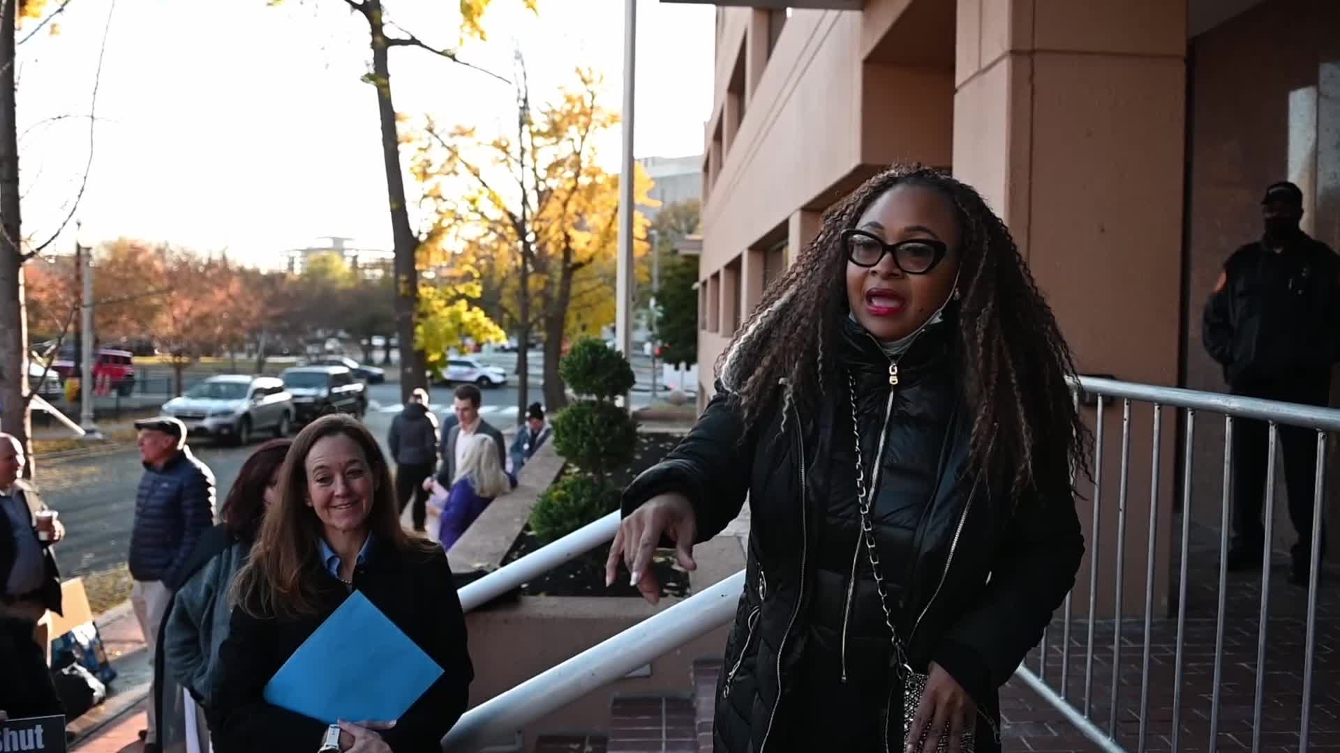Lauren Handy participates in 2021 Anti-Abortion protest at DNC HQ