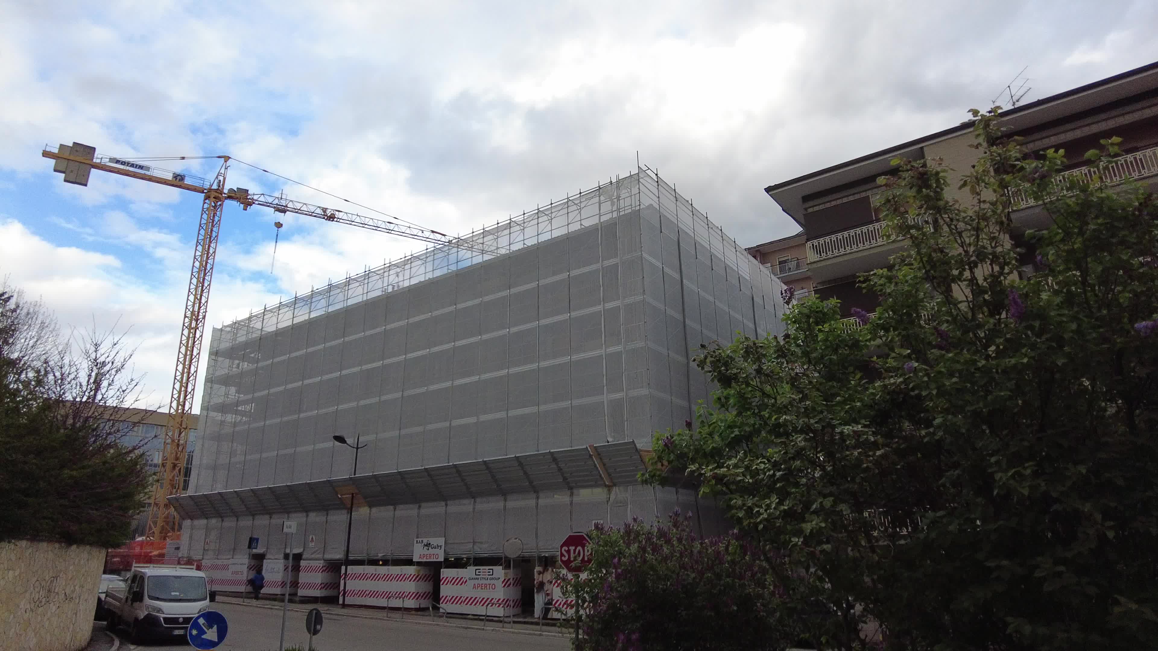 110% Superbonus construction site in Italy