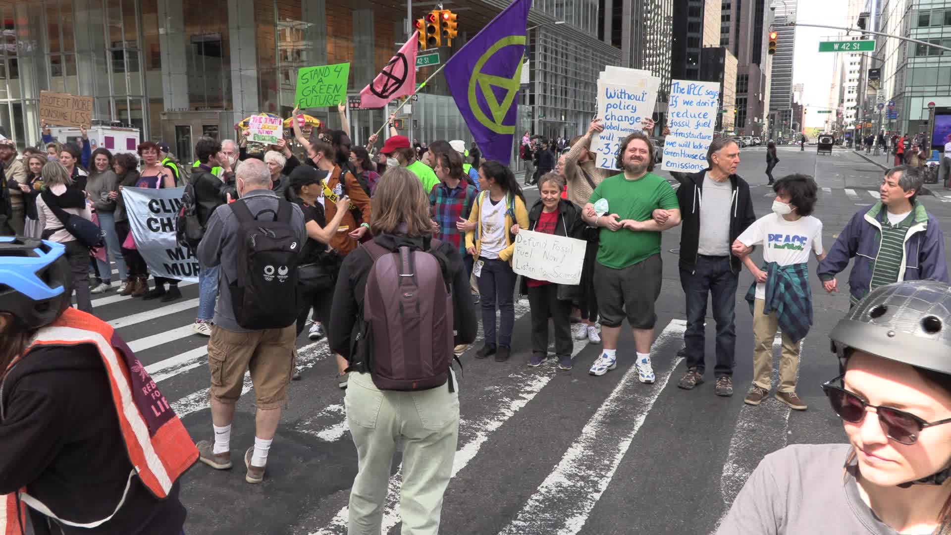 NYC: Extinction Rebellion Arrests Earth Week Protest