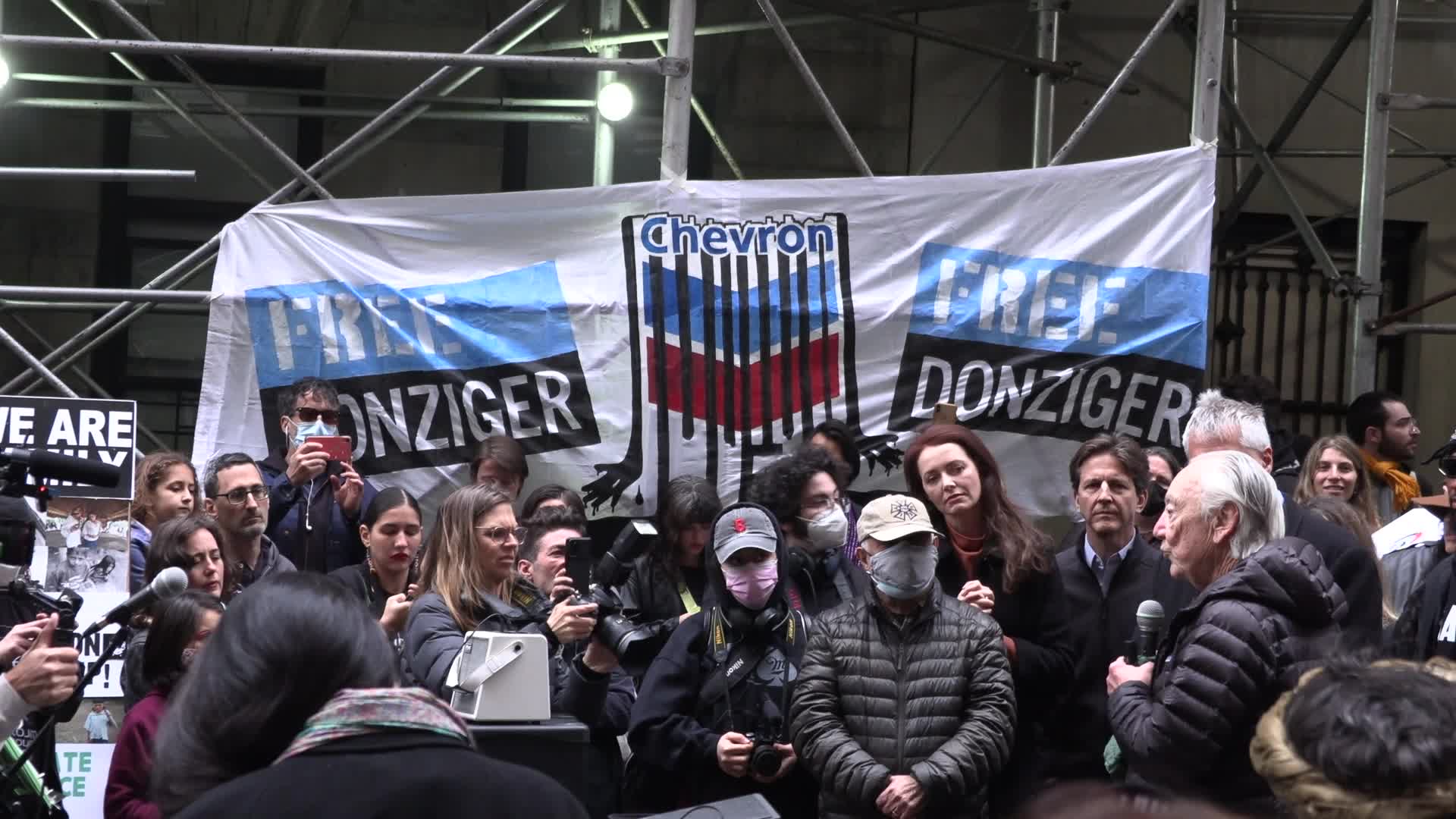 NYC: Steven Donziger celebrates release from detention with supporters, family