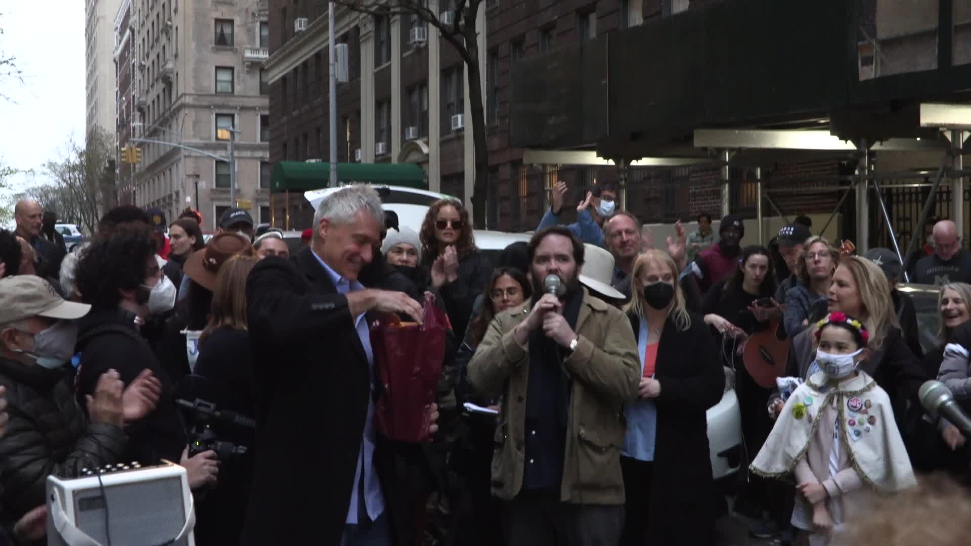 NYC: Steven Donziger celebrates release from detention with supporters, family