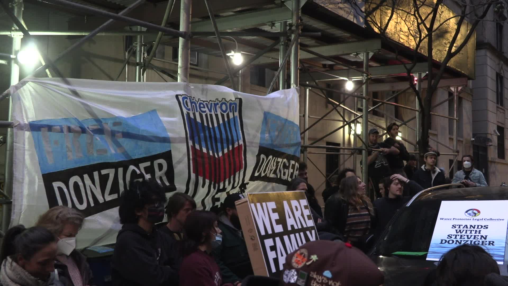 NYC: Steven Donziger celebrates release from detention with supporters, family