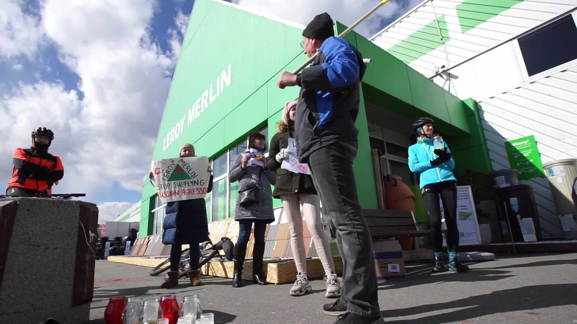 Boycott Leroy Merlin Protest In Gdansk, Poland 