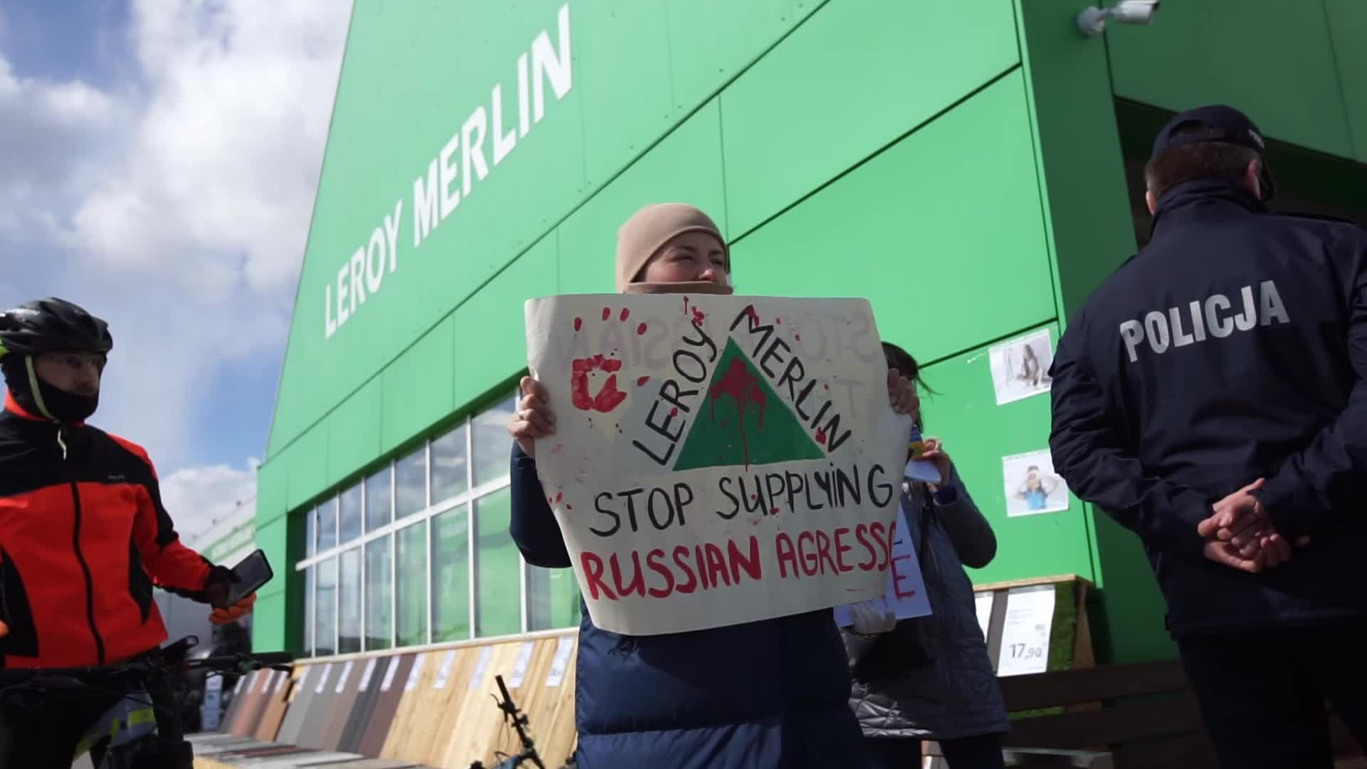 Boycott Leroy Merlin Protest In Gdansk, Poland 