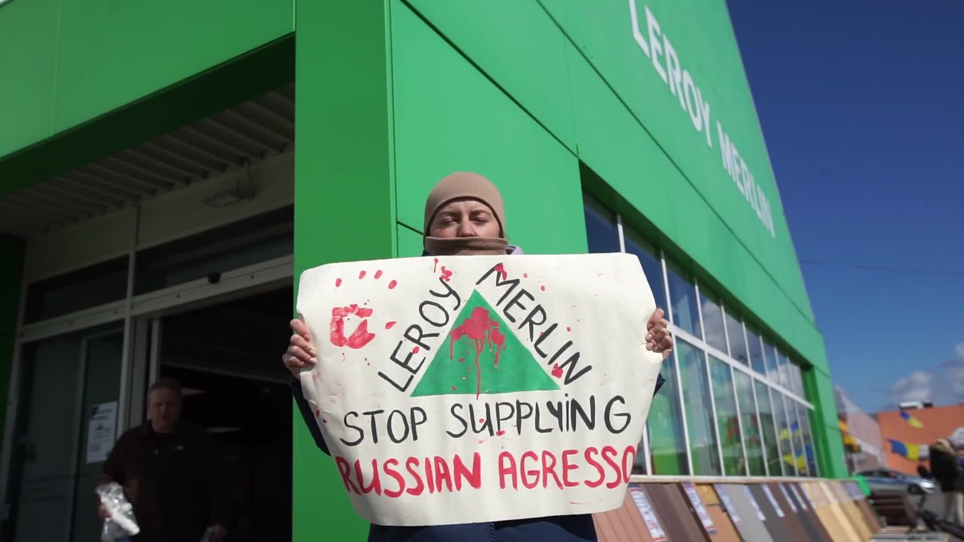 Boycott Leroy Merlin Protest In Gdansk, Poland 