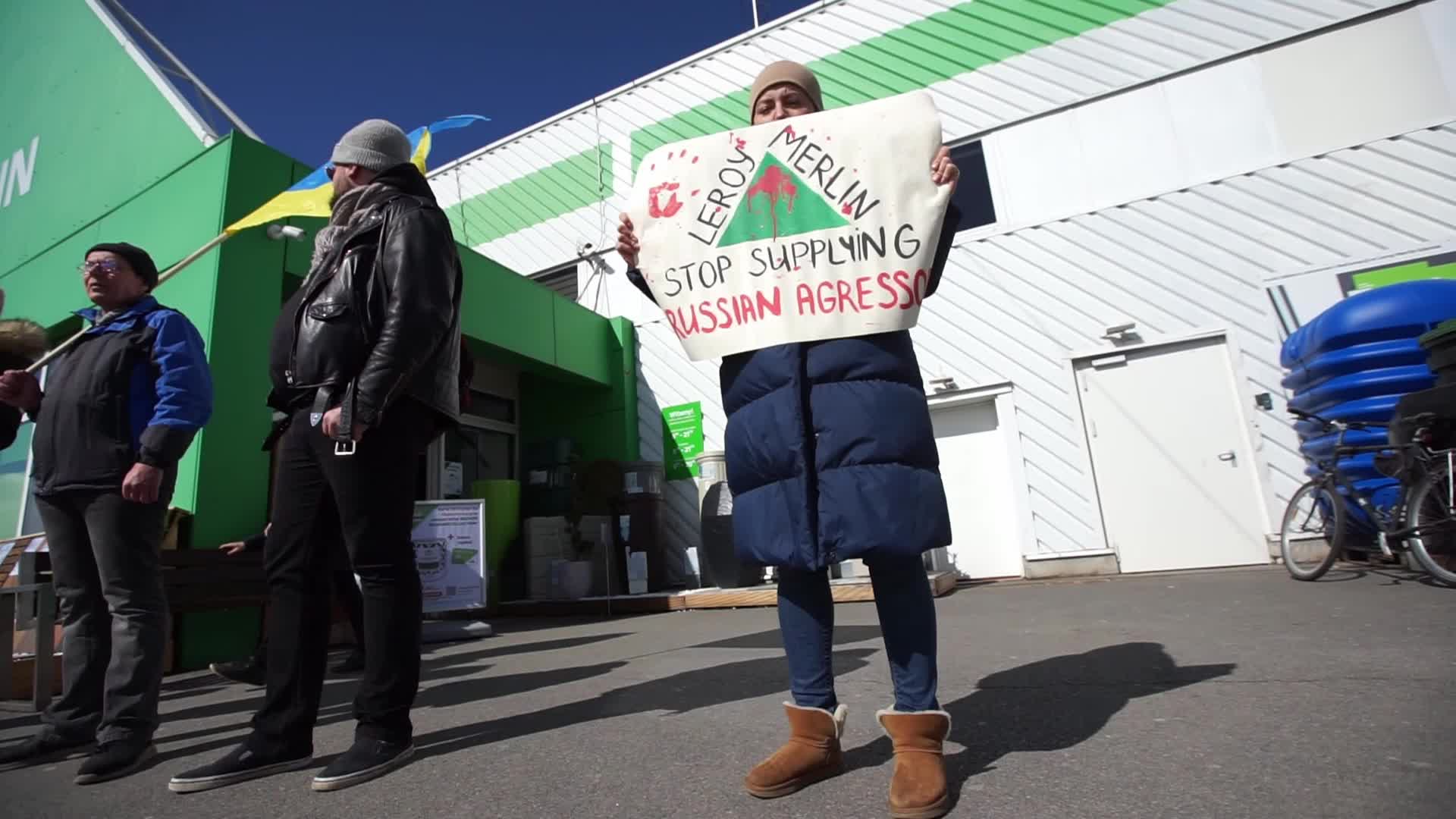 Boycott Leroy Merlin Protest In Gdansk, Poland 