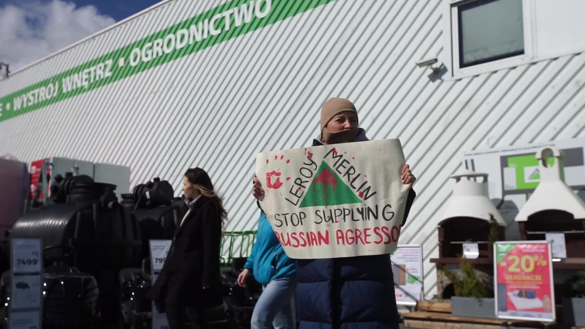 Boycott Leroy Merlin Protest In Gdansk, Poland 