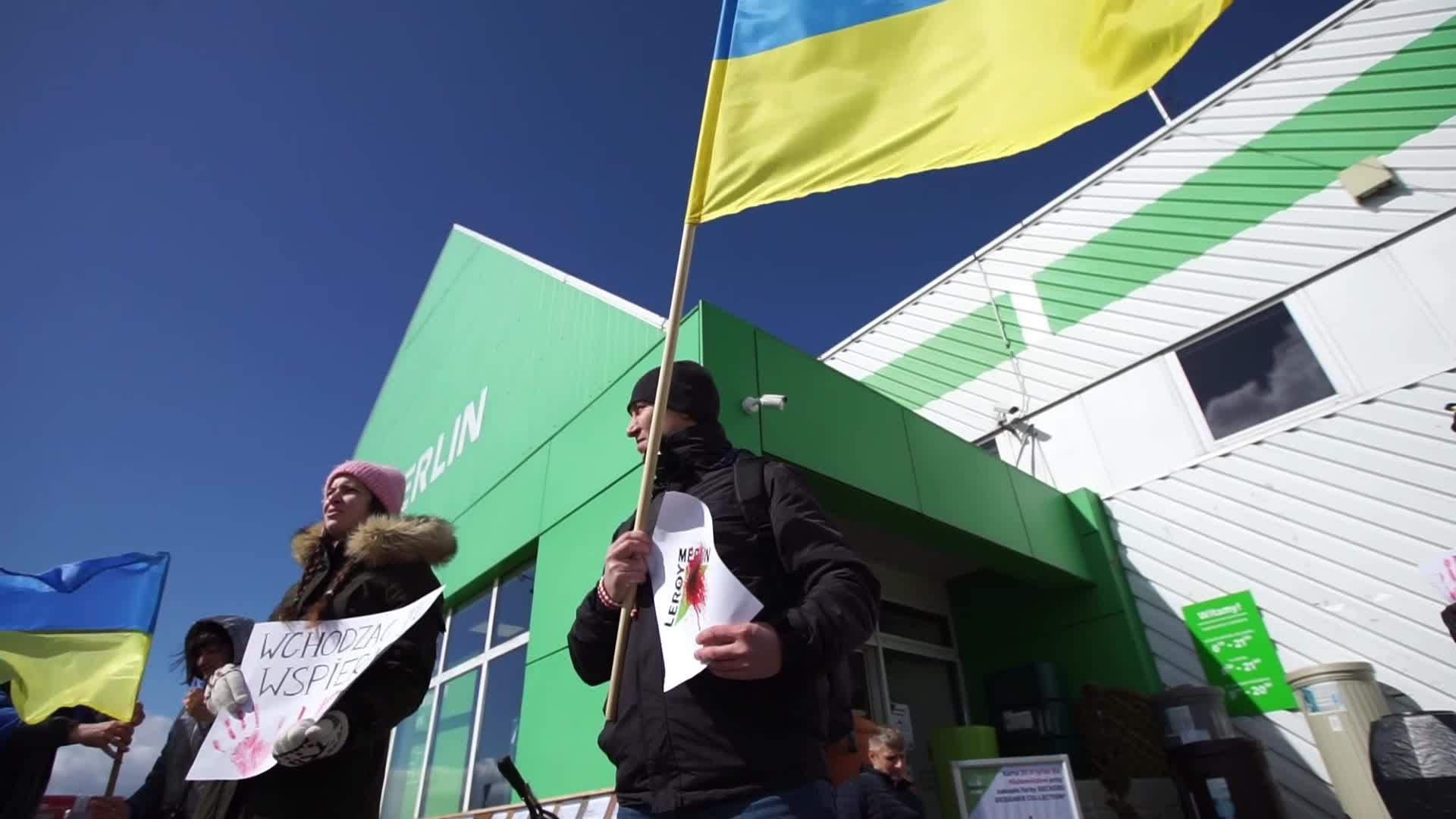 Boycott Leroy Merlin Protest In Gdansk, Poland 