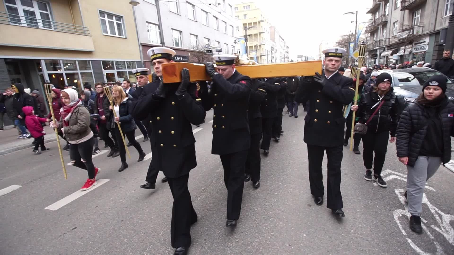 Way Of The Cross Procession in Gdynia, Poland