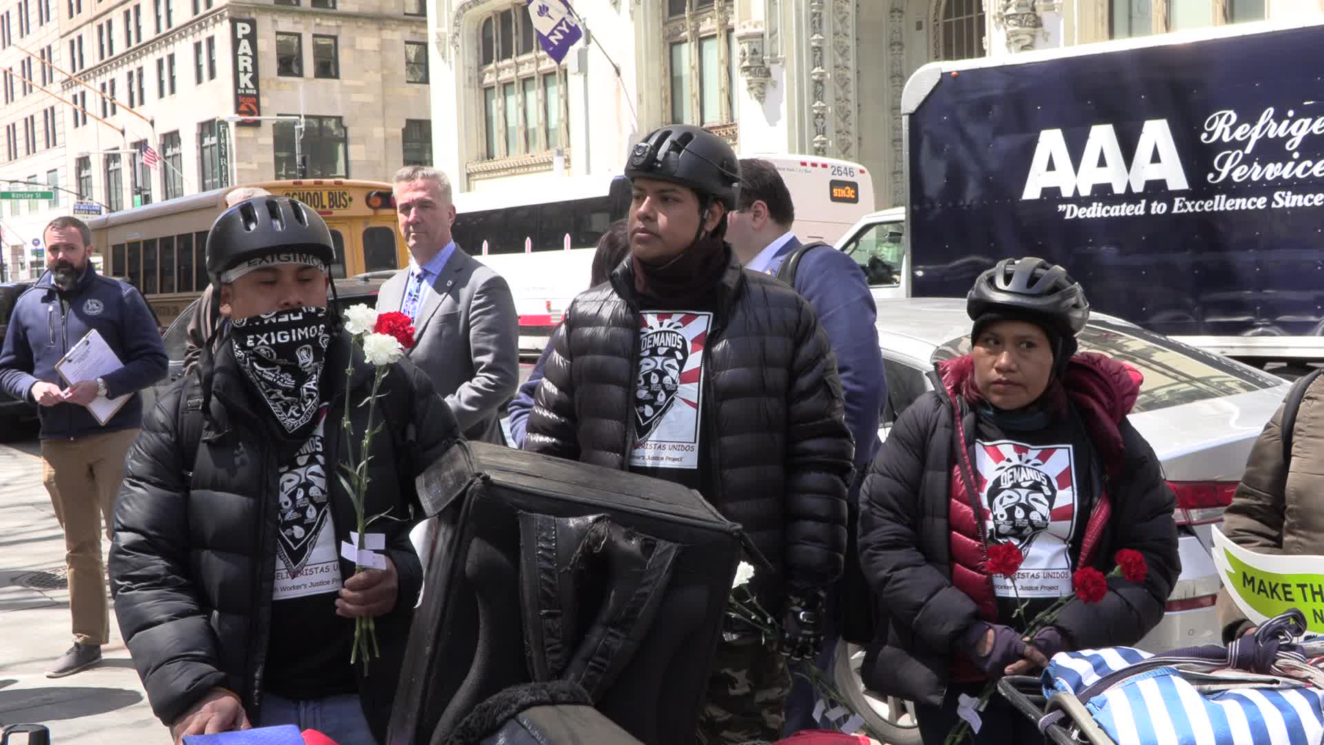 NYC: City officials hold vigil for Workers' Memorial Day