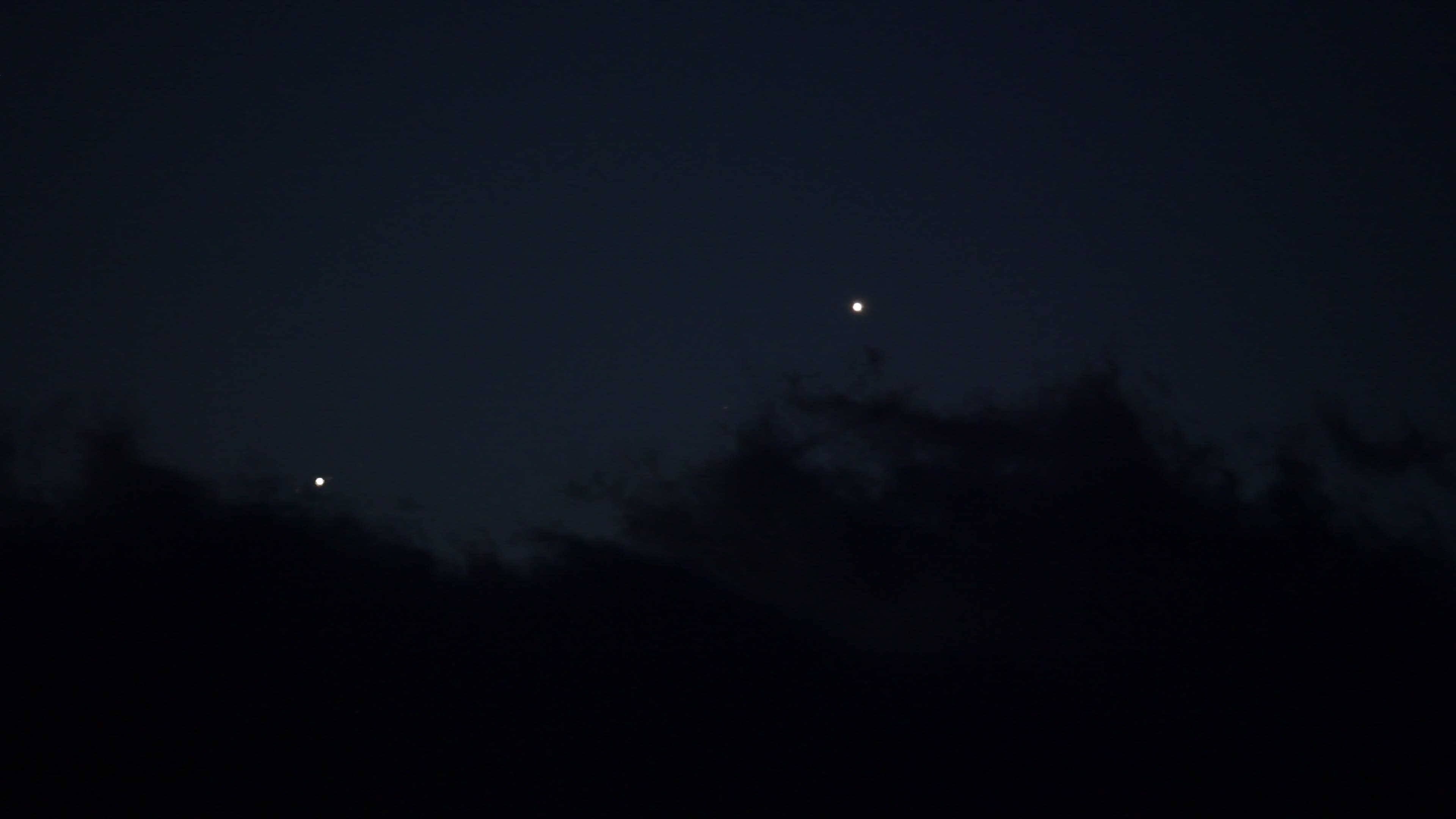Jupiter and Venus conjunction in Italy