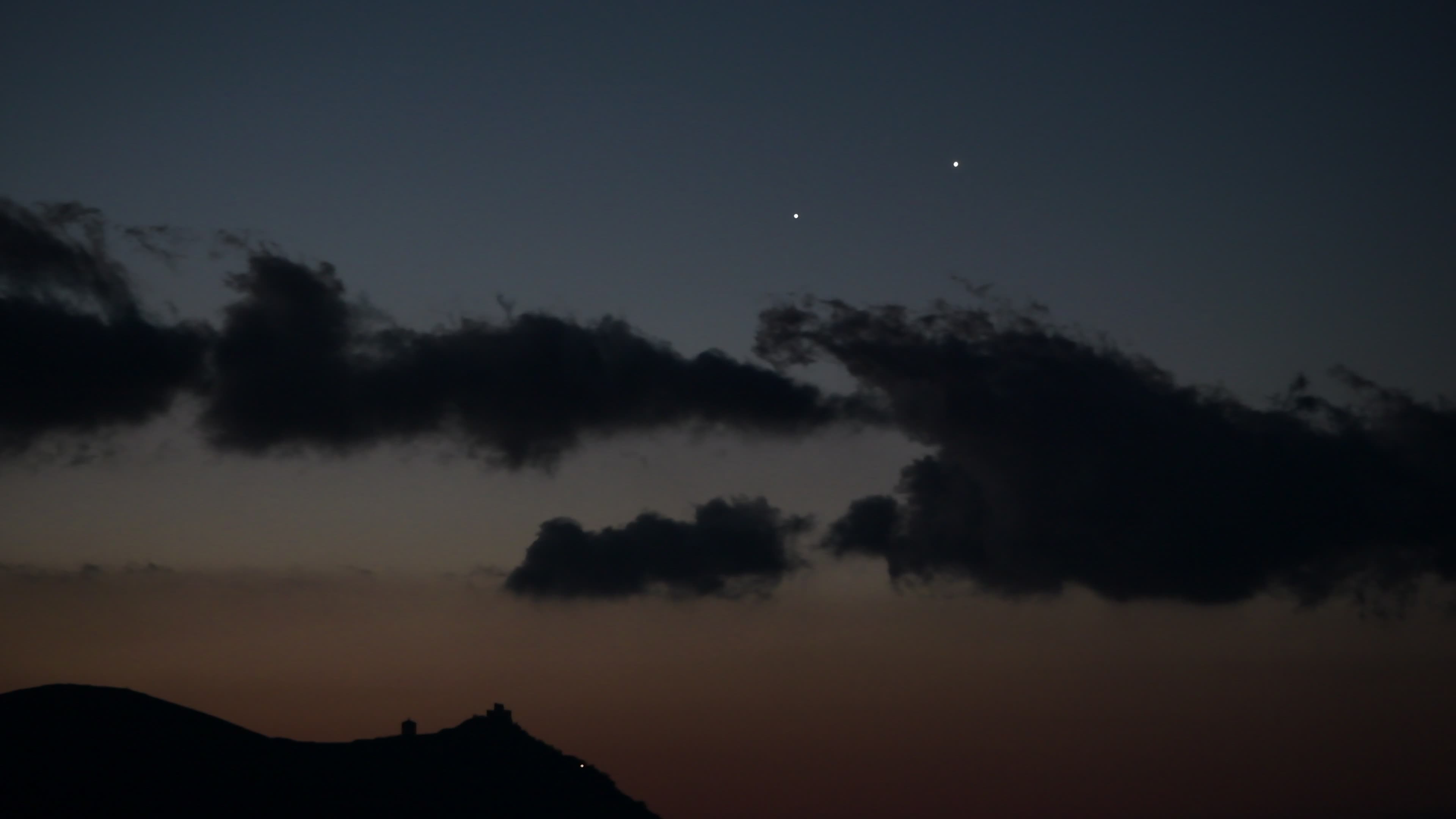 Jupiter and Venus conjunction in Italy