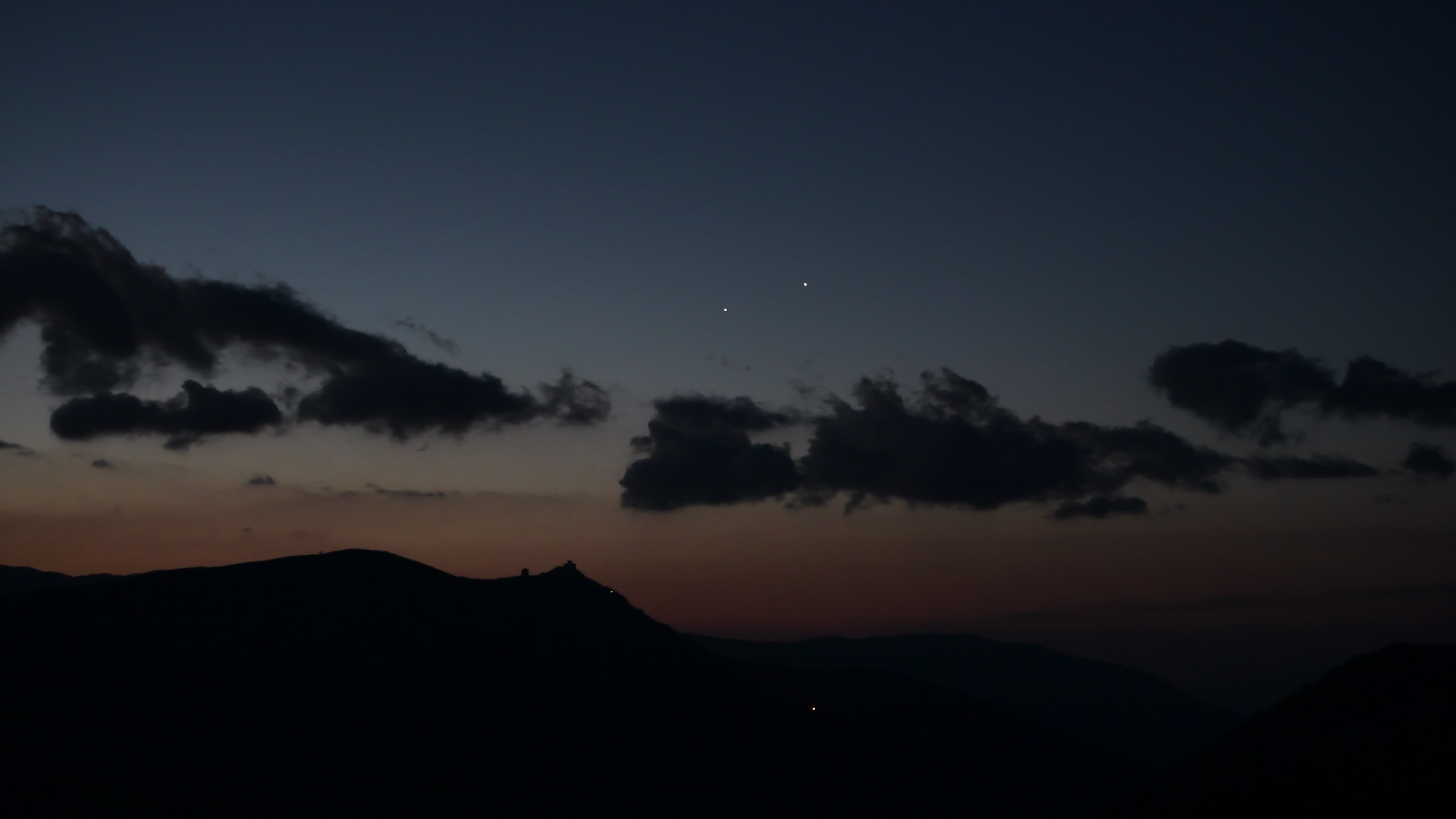 Jupiter and Venus conjunction in Italy