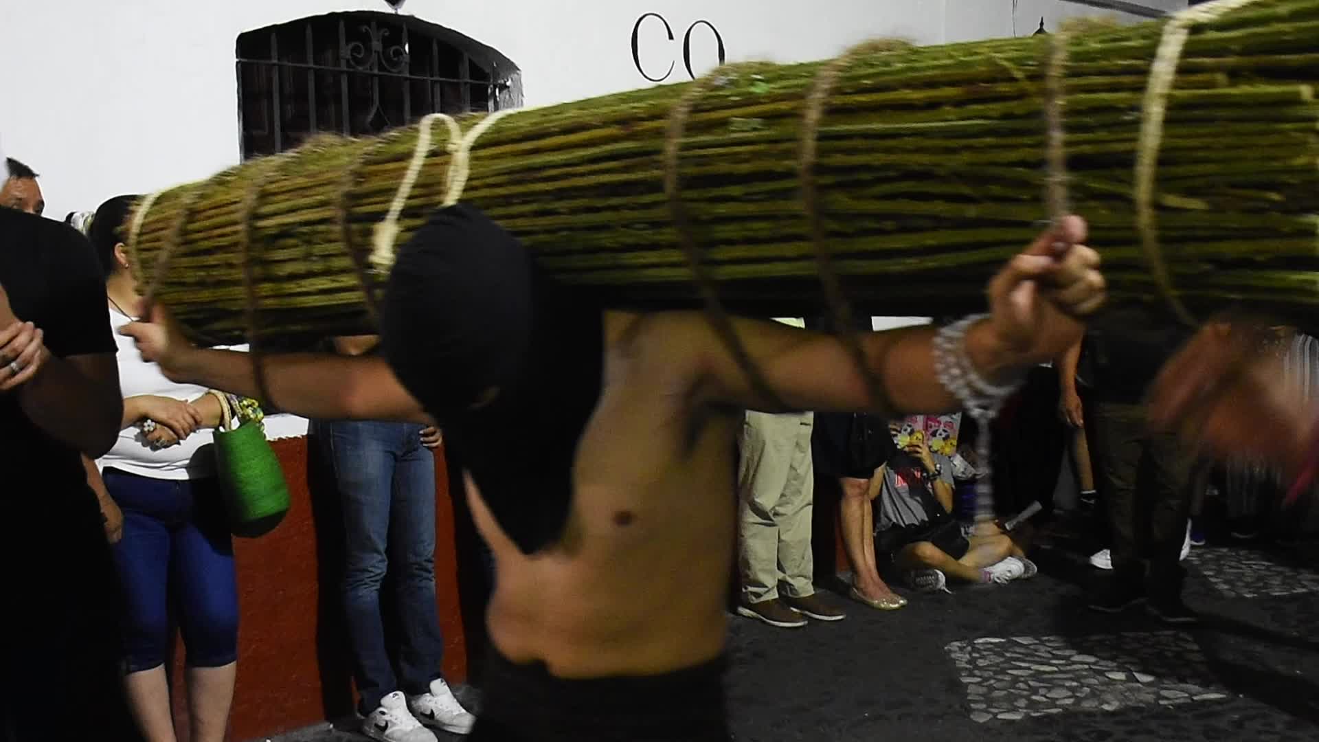 Procession Of Silence Of Holy Week in Taxco