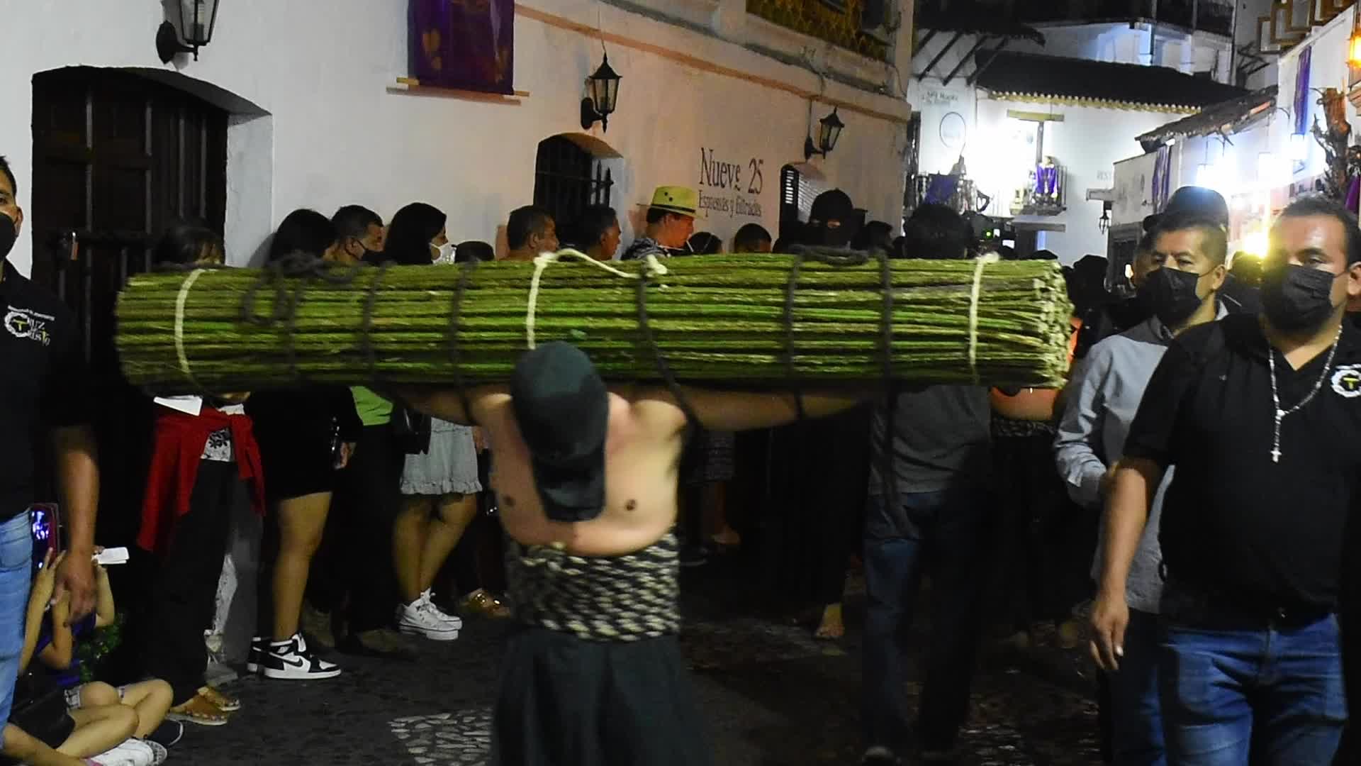 Procession Of Silence Of Holy Week in Taxco
