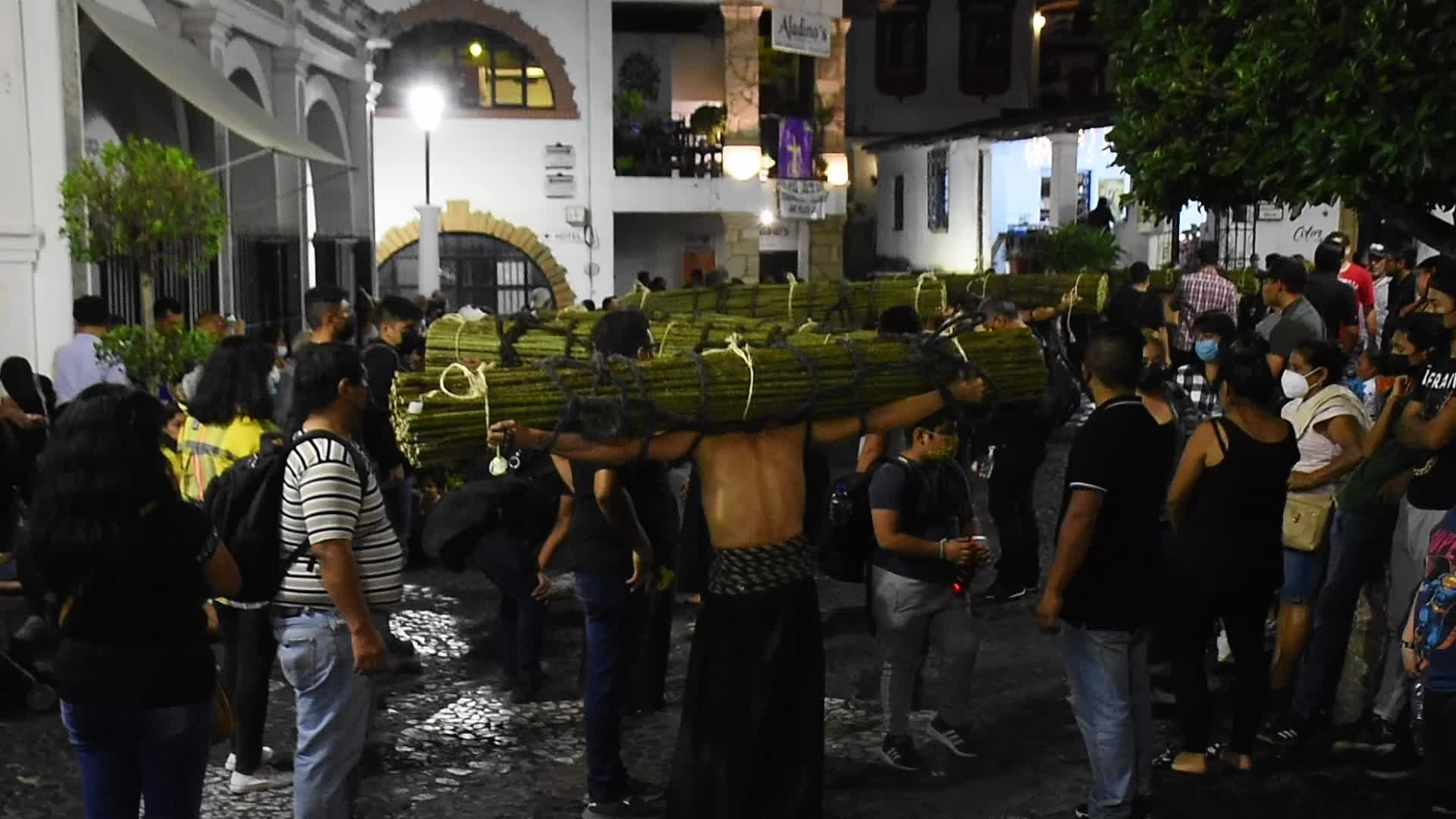 Procession Of Silence Of Holy Week in Taxco