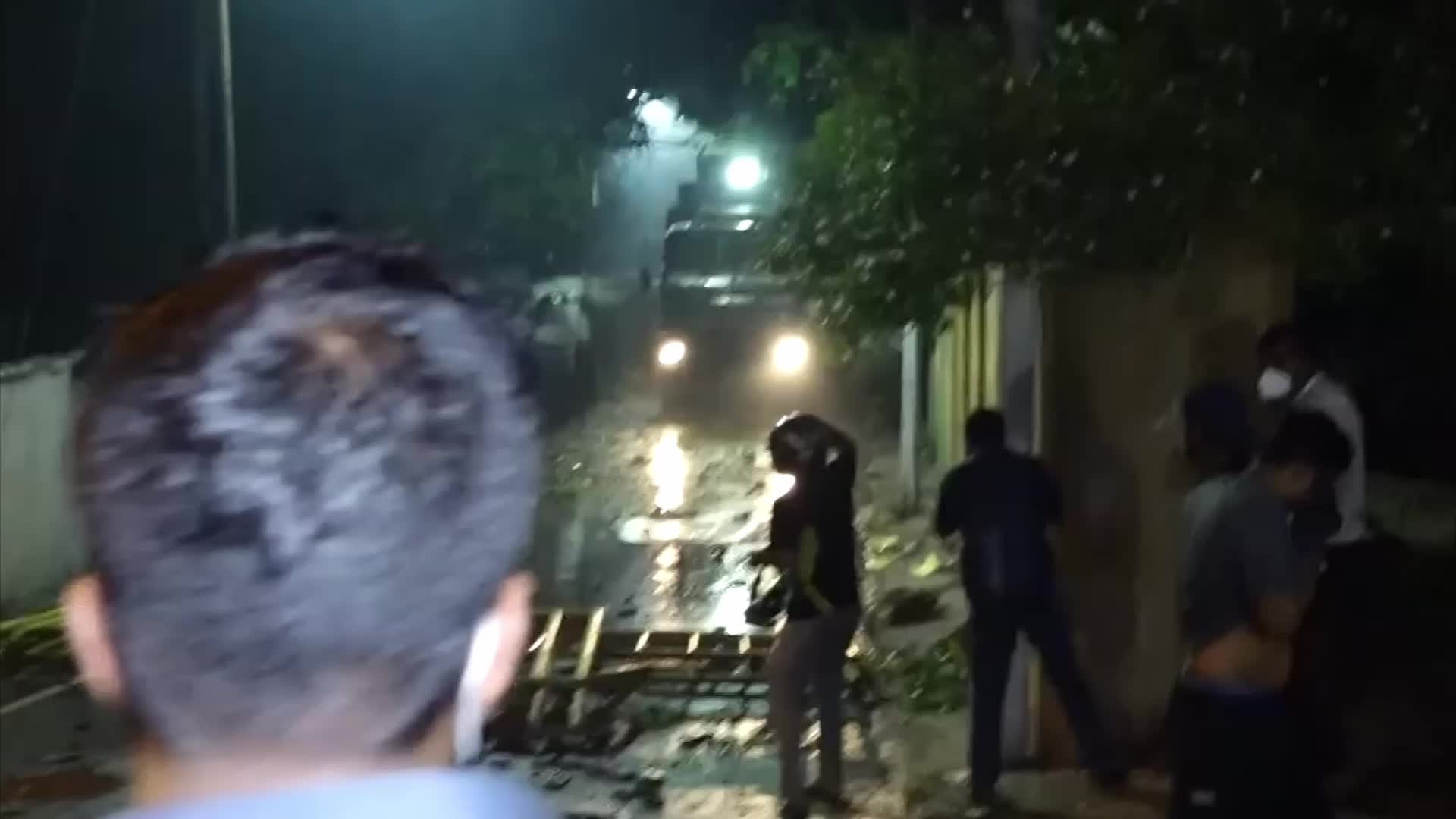 Protester clash with polices and military, demonstrating against Sri Lanka President 