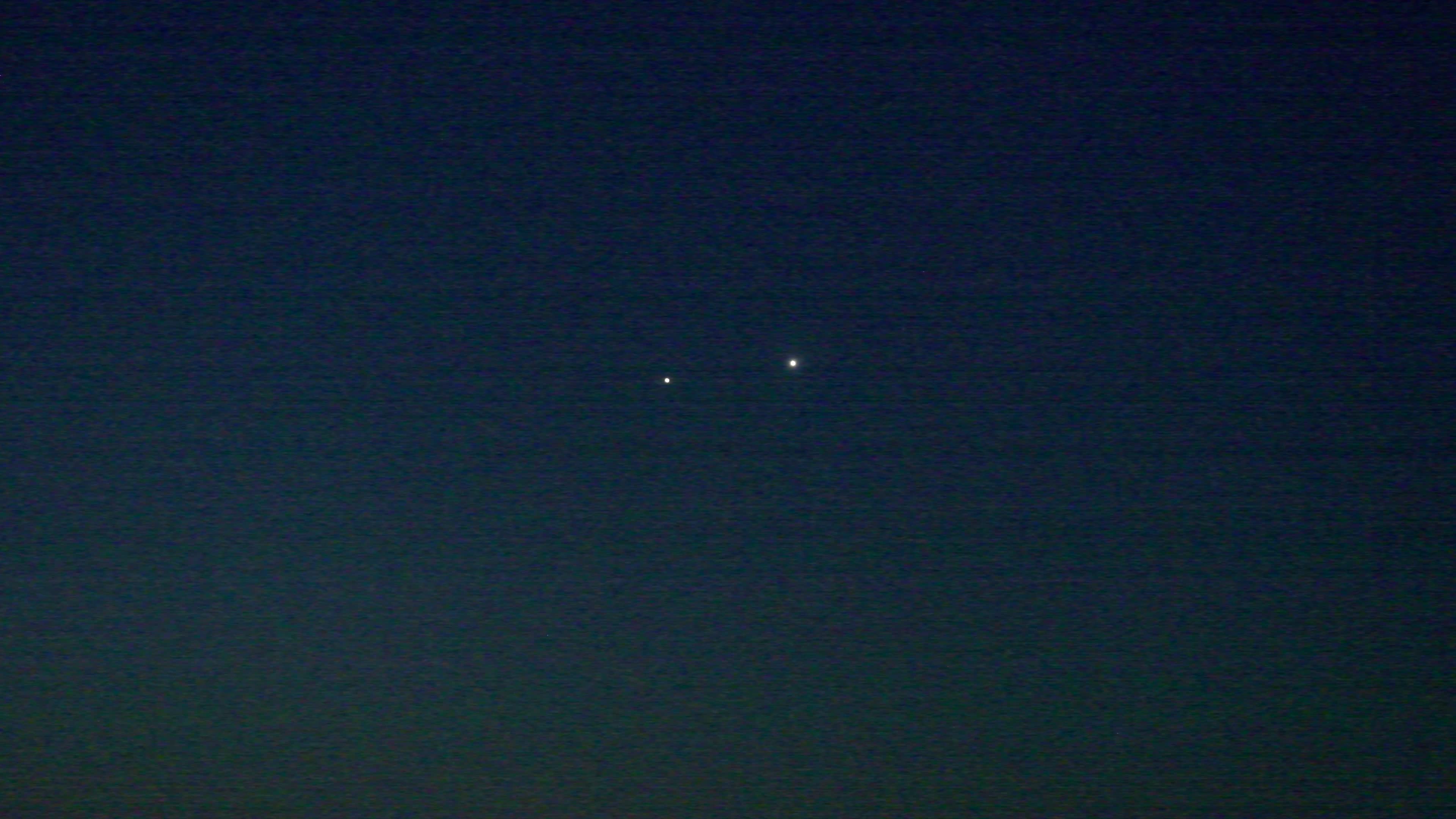 Venus and Jupiter conjunction in Italy
