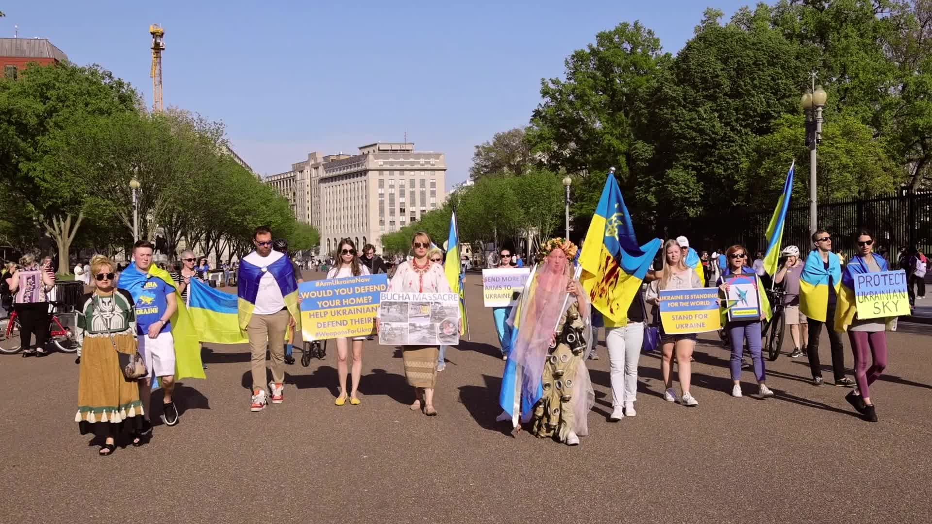 Pro-Ukraine protest at White House