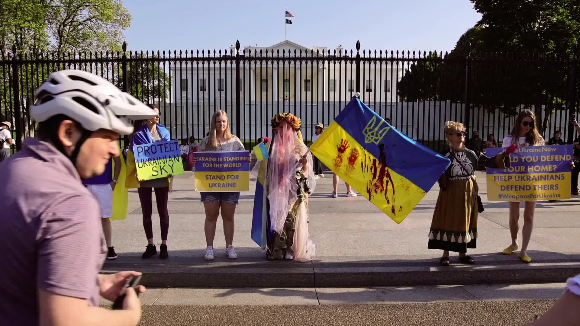 Pro-Ukraine protest at White House