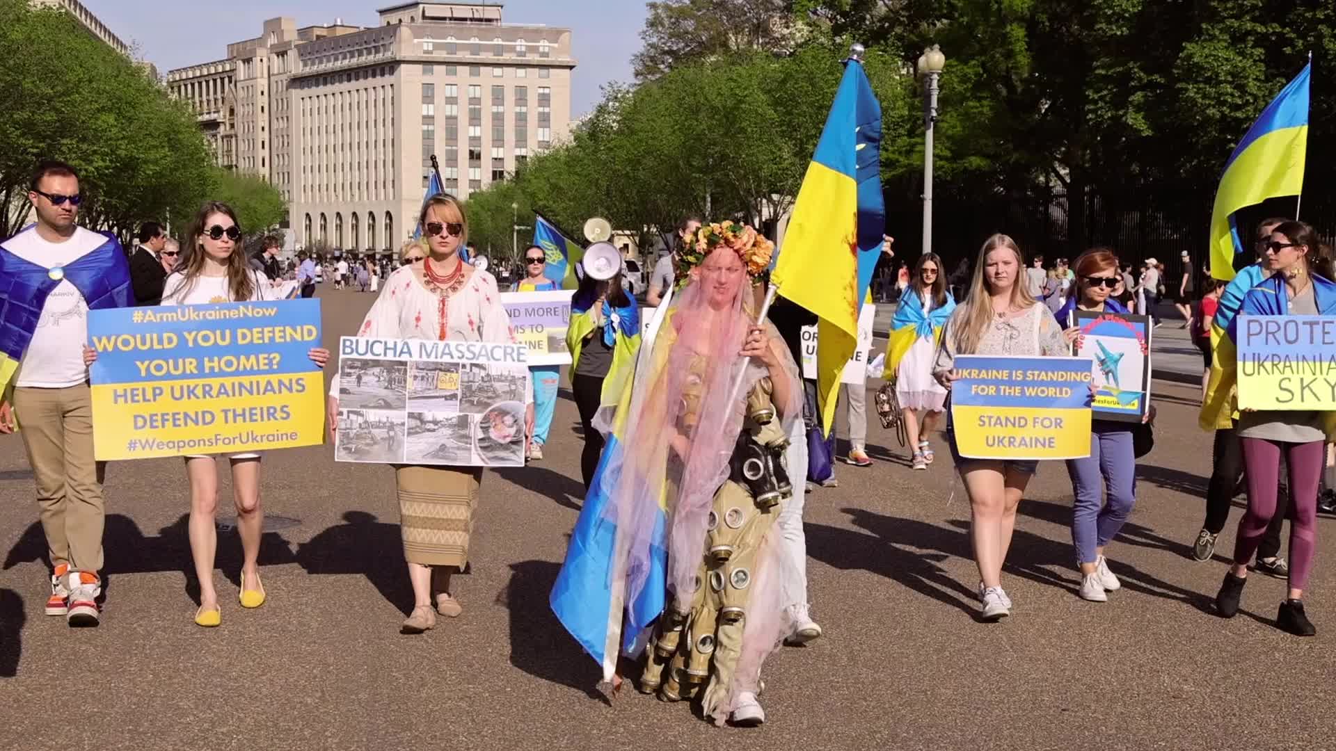Pro-Ukraine protest at White House