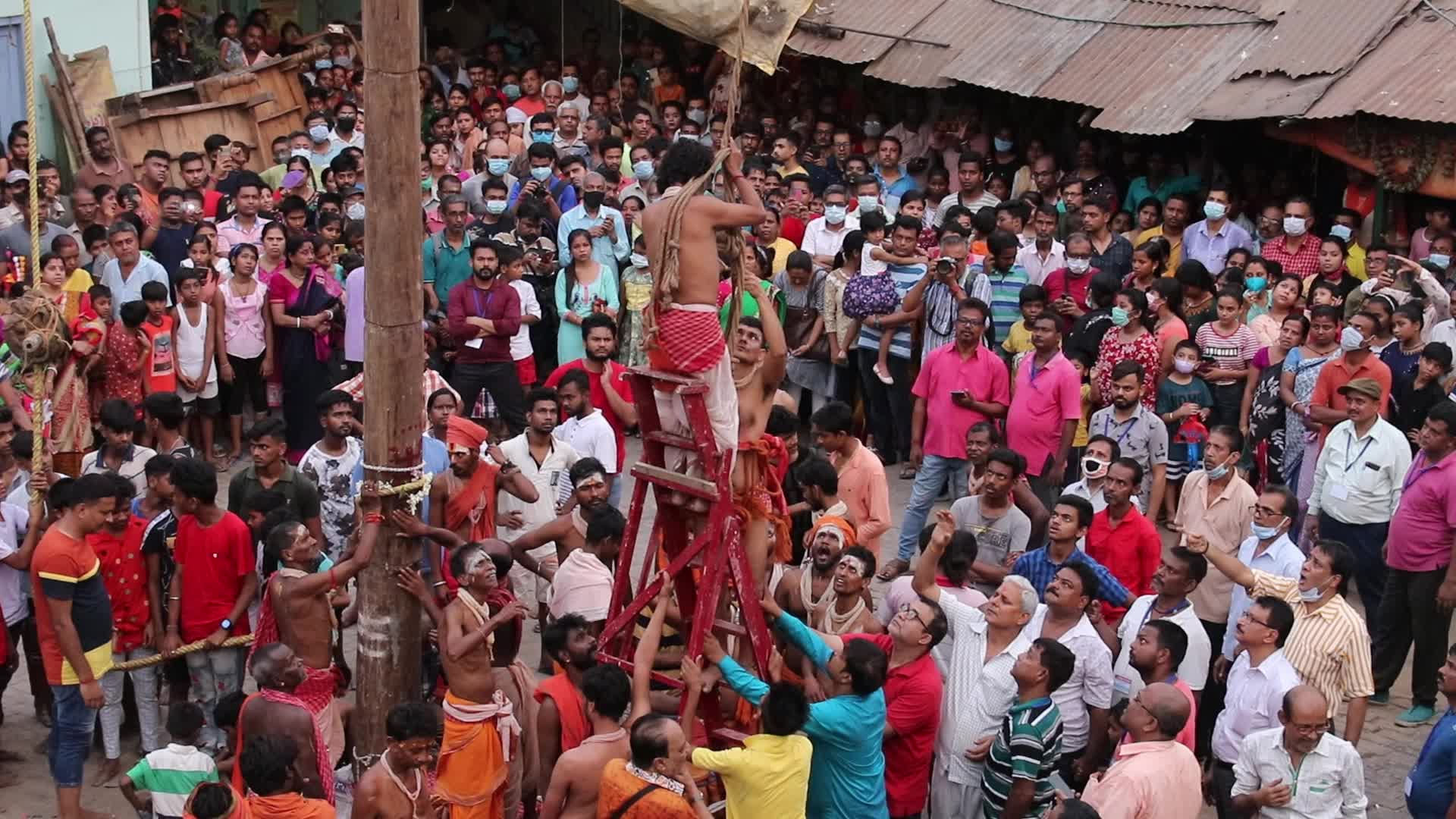 Shiva Gajan festival in Kolkata
