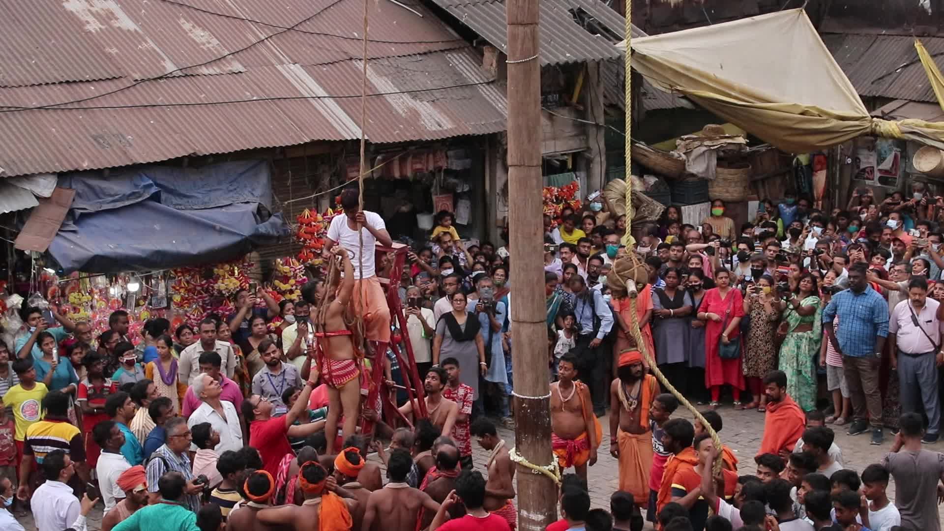Shiva Gajan festival in Kolkata