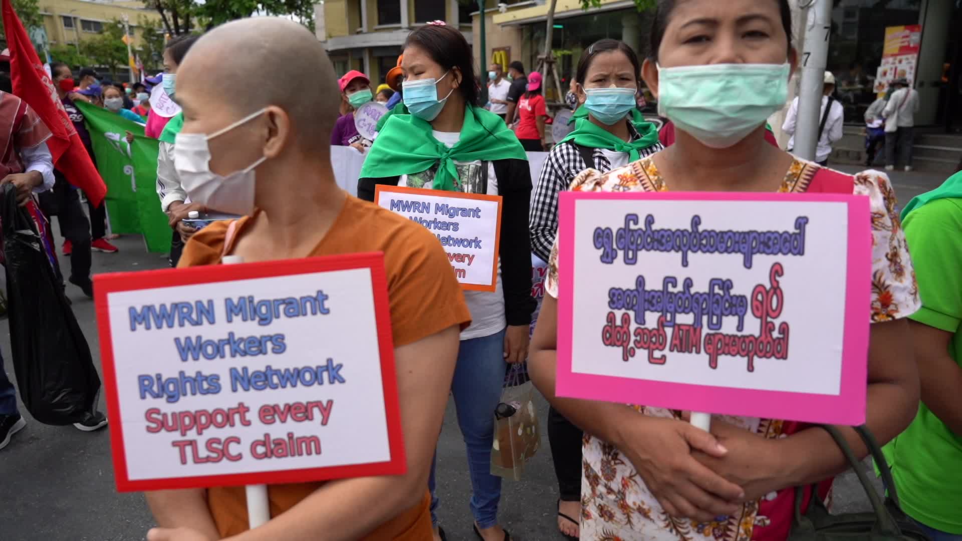 Workers' Day rally in Bangkok.