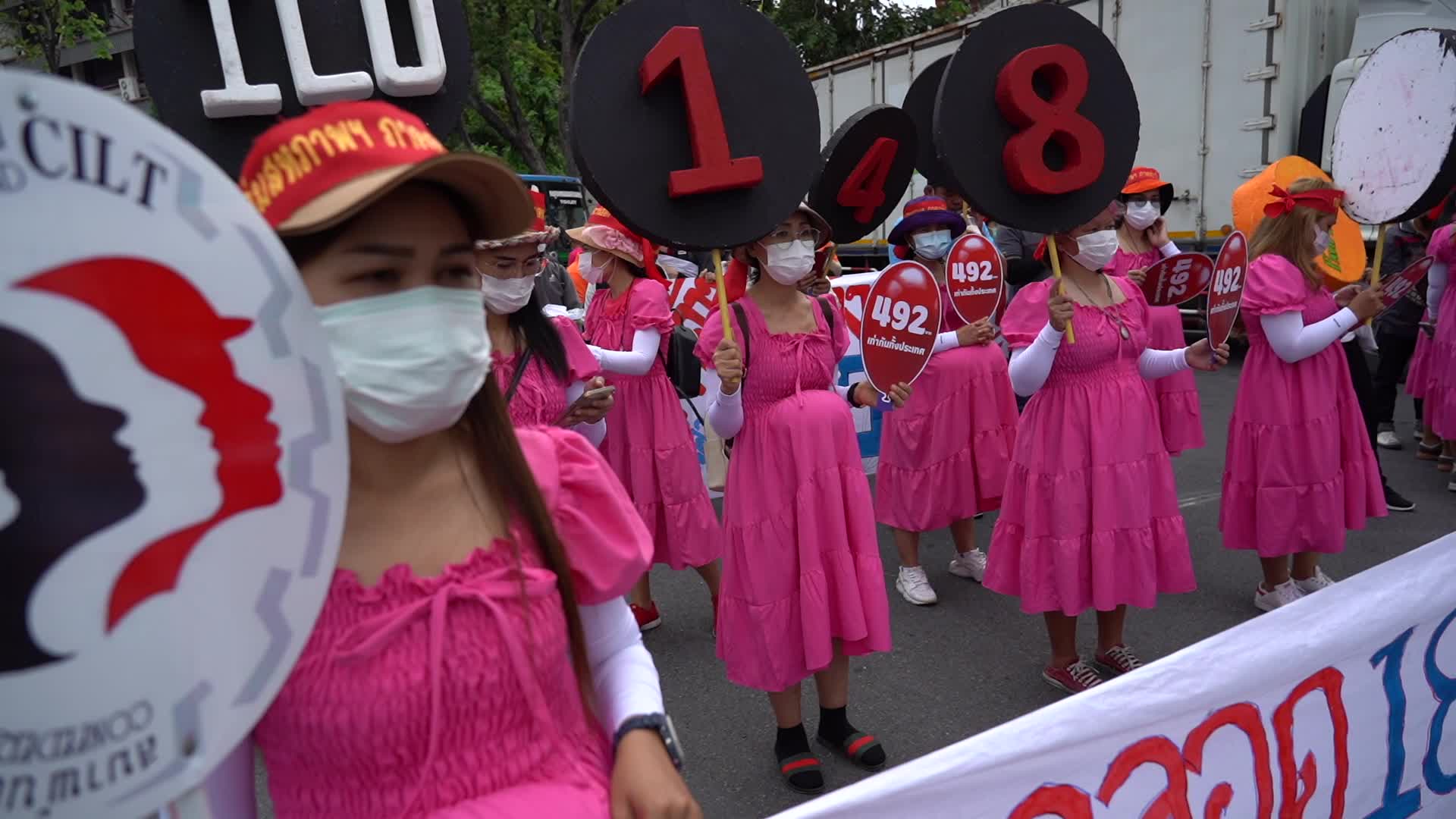 Workers' Day rally in Bangkok.