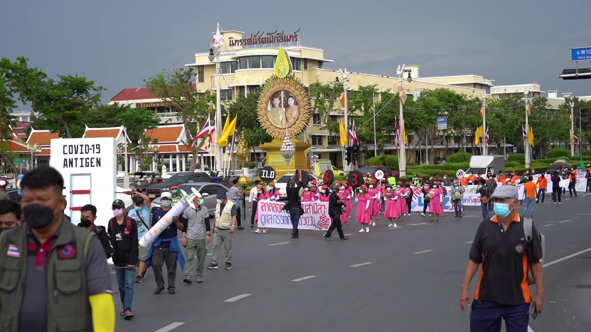Workers' Day rally in Bangkok.