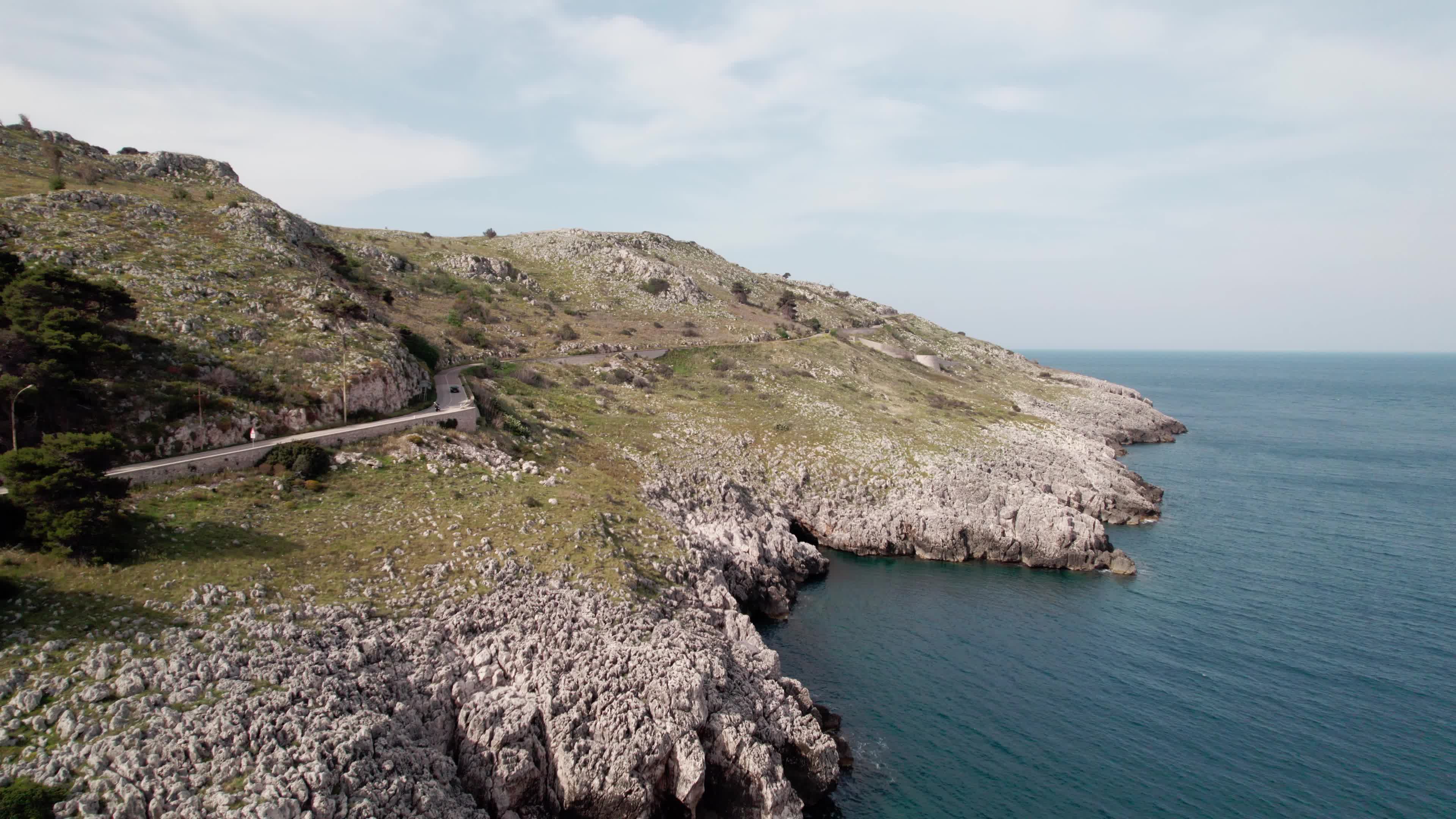 Aerial View of Santa Cesarea Terme
