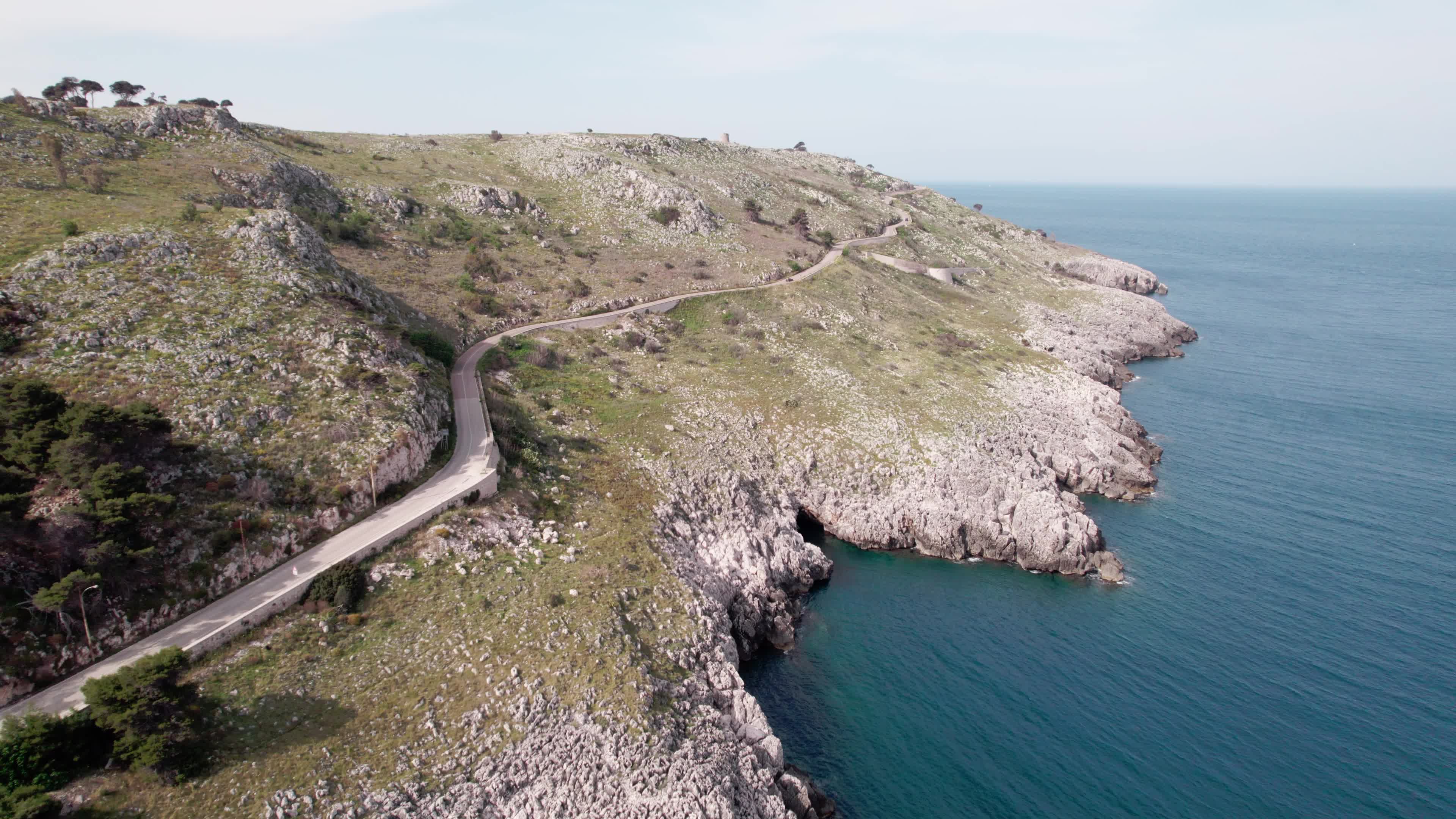 Aerial View of Santa Cesarea Terme