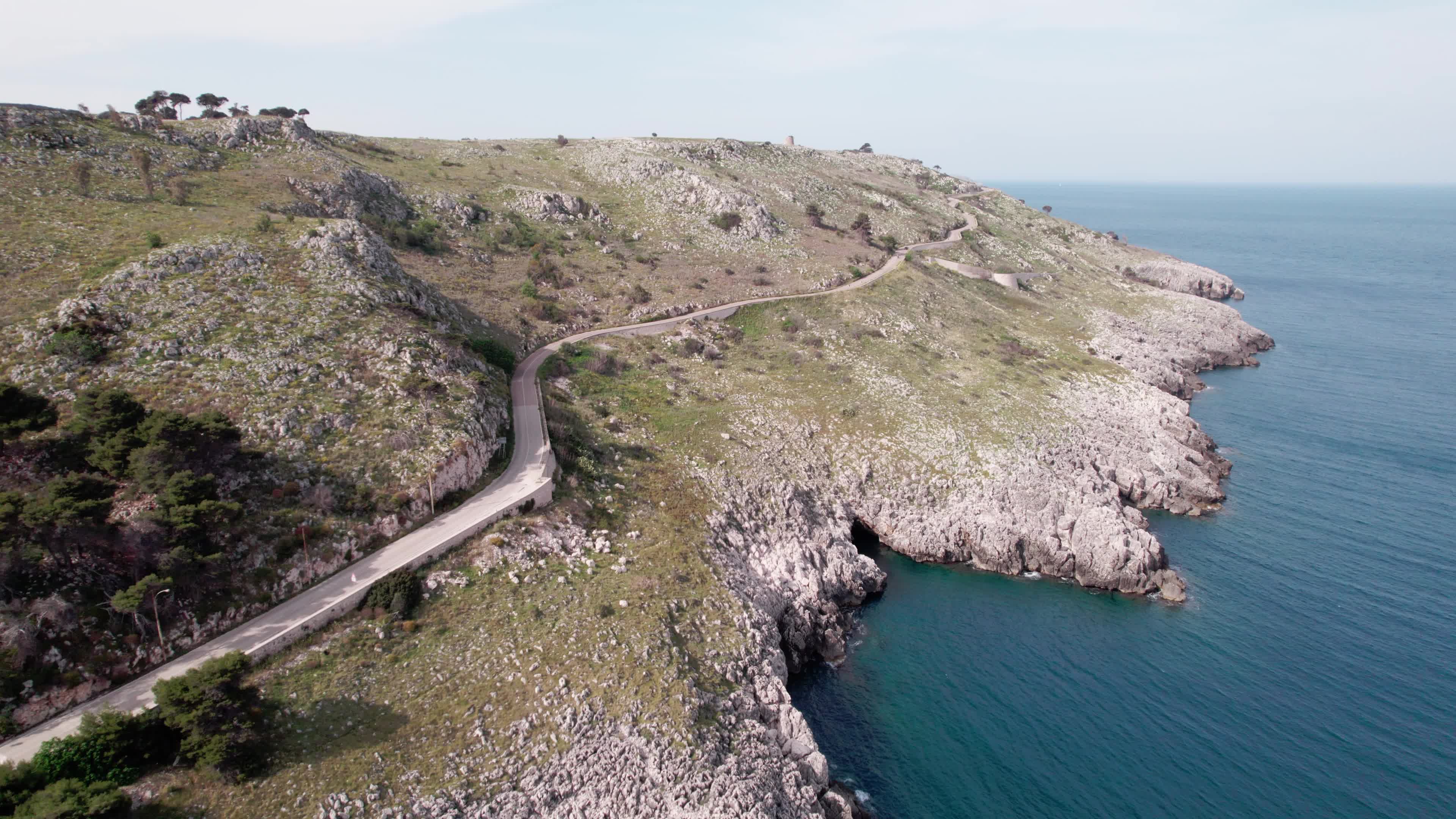 Aerial View of Santa Cesarea Terme