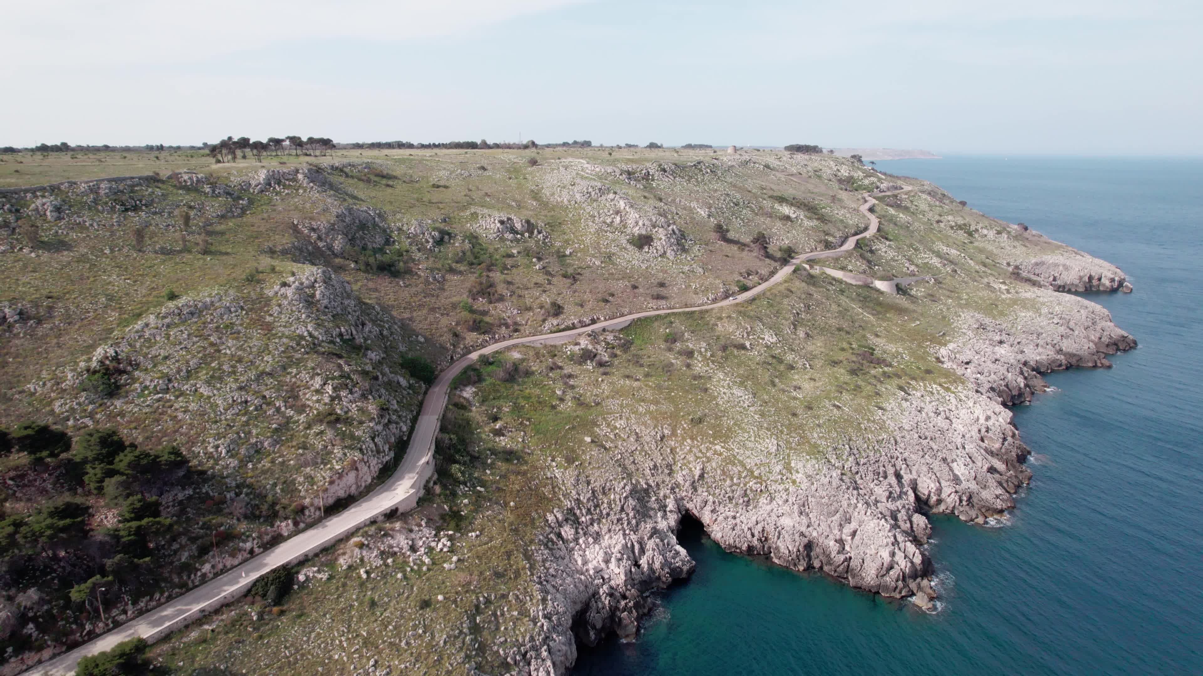 Aerial View of Santa Cesarea Terme