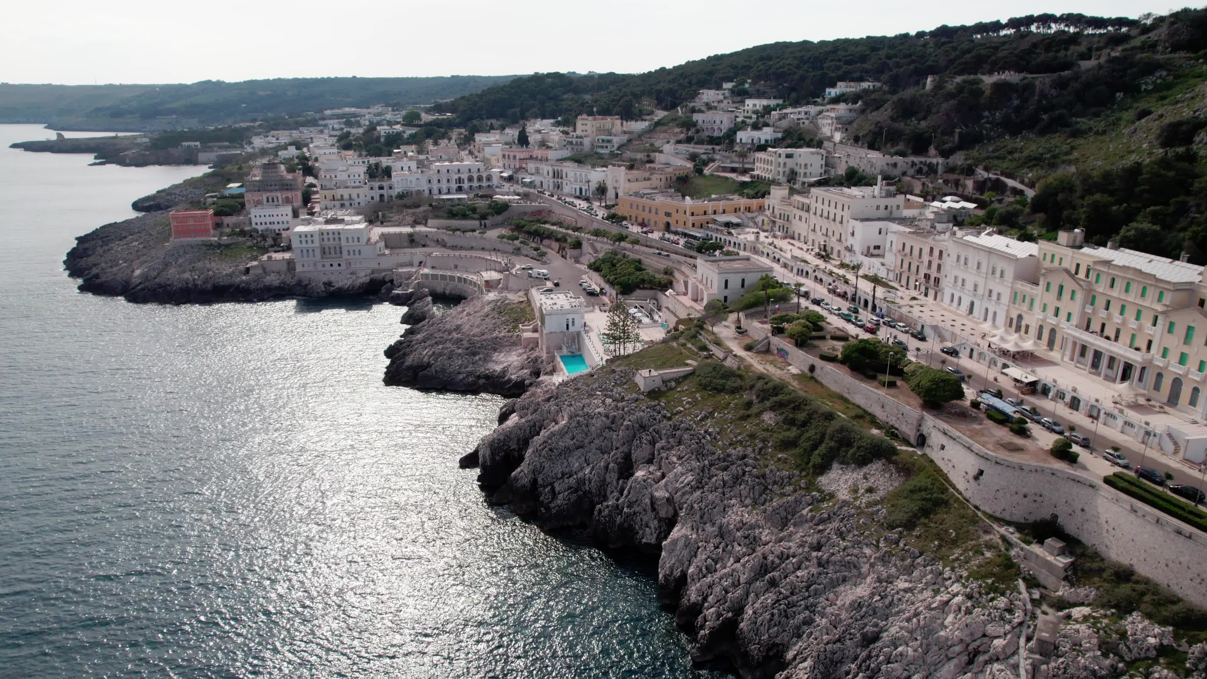 Aerial View of Santa Cesarea Terme