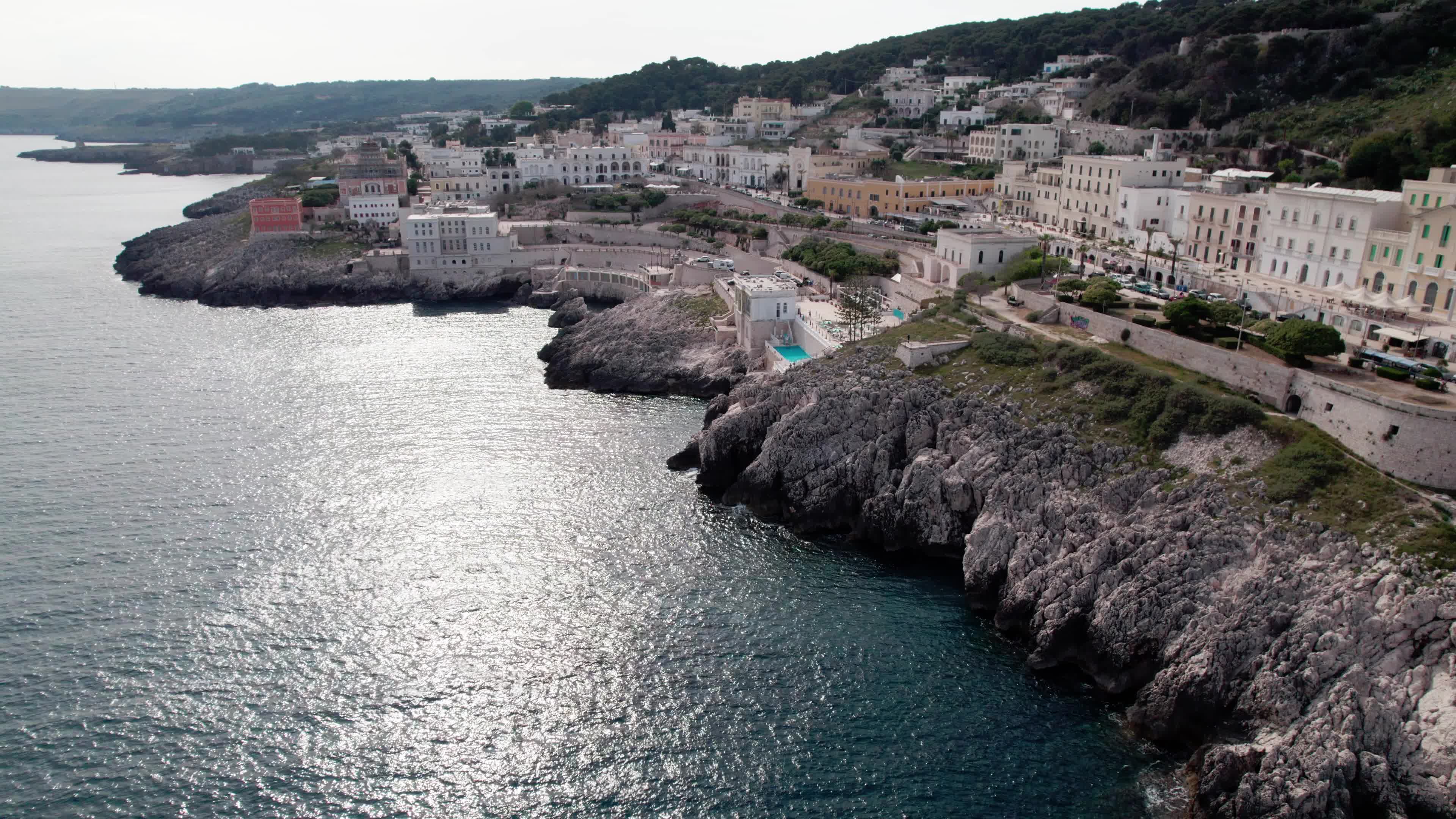 Aerial View of Santa Cesarea Terme