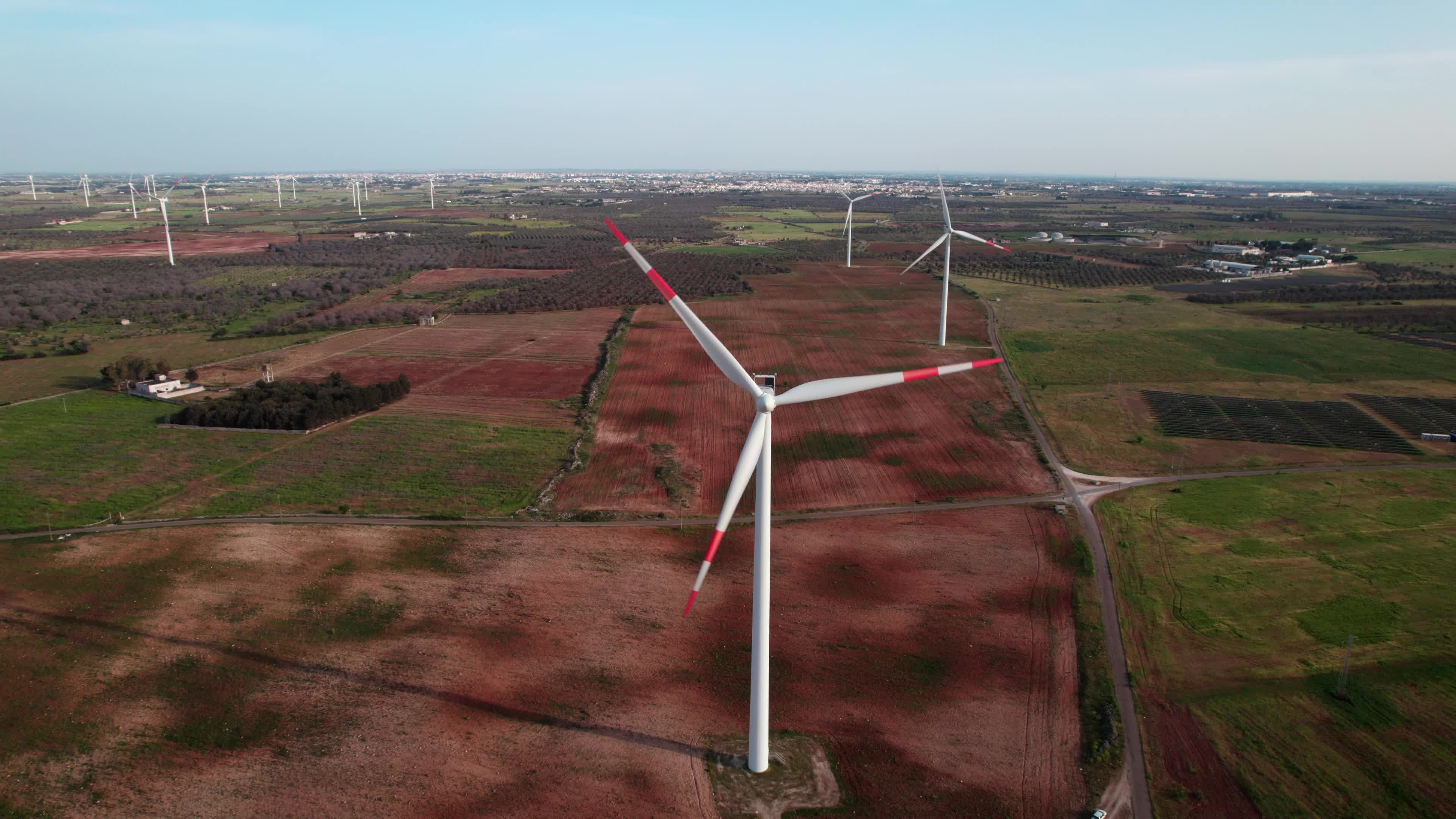 Wind Farm In Italy