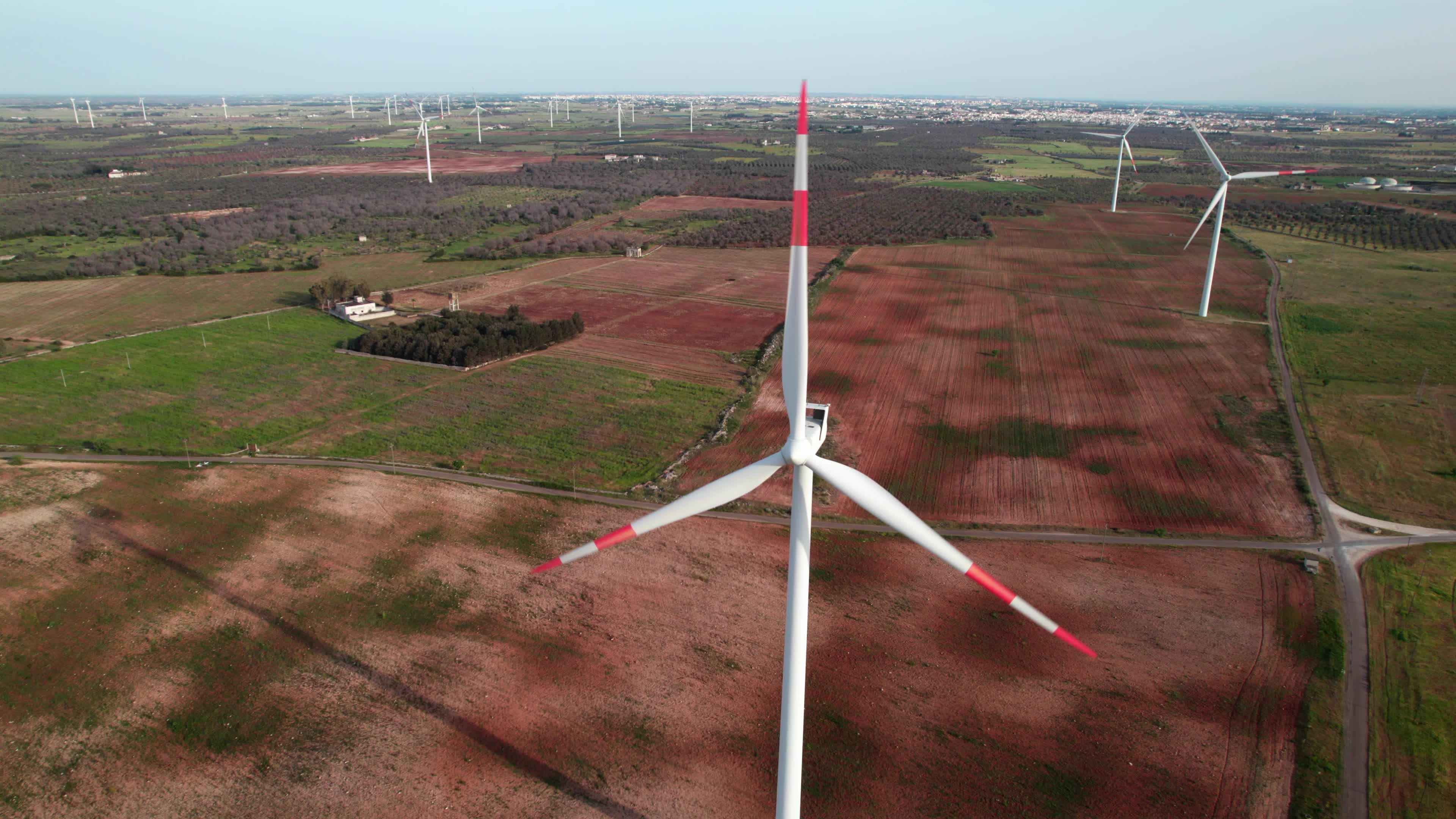 Wind Farm In Italy
