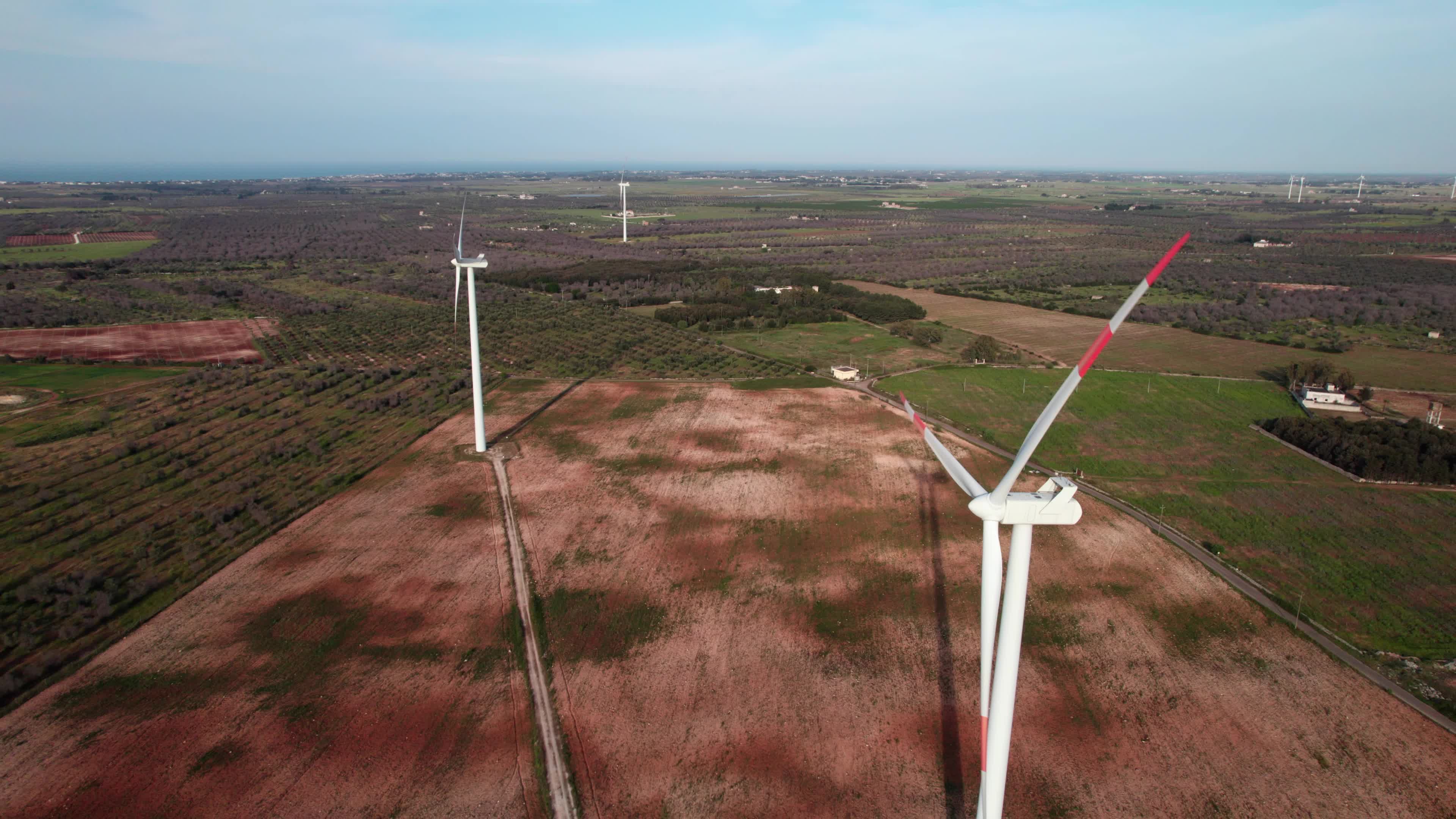 Wind Farm In Italy