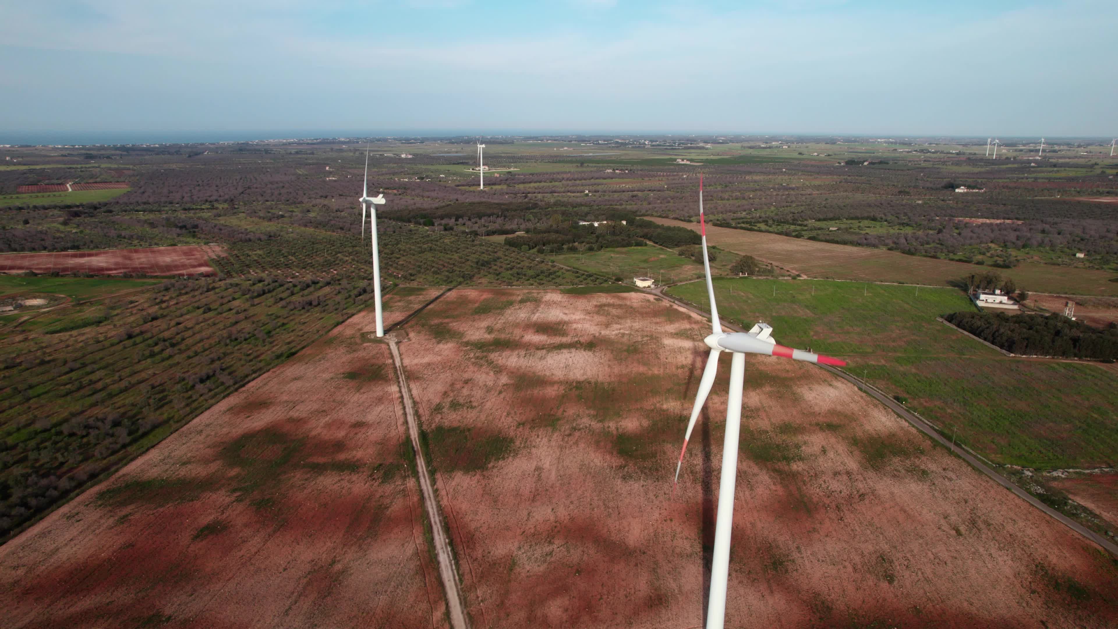 Wind Farm In Italy