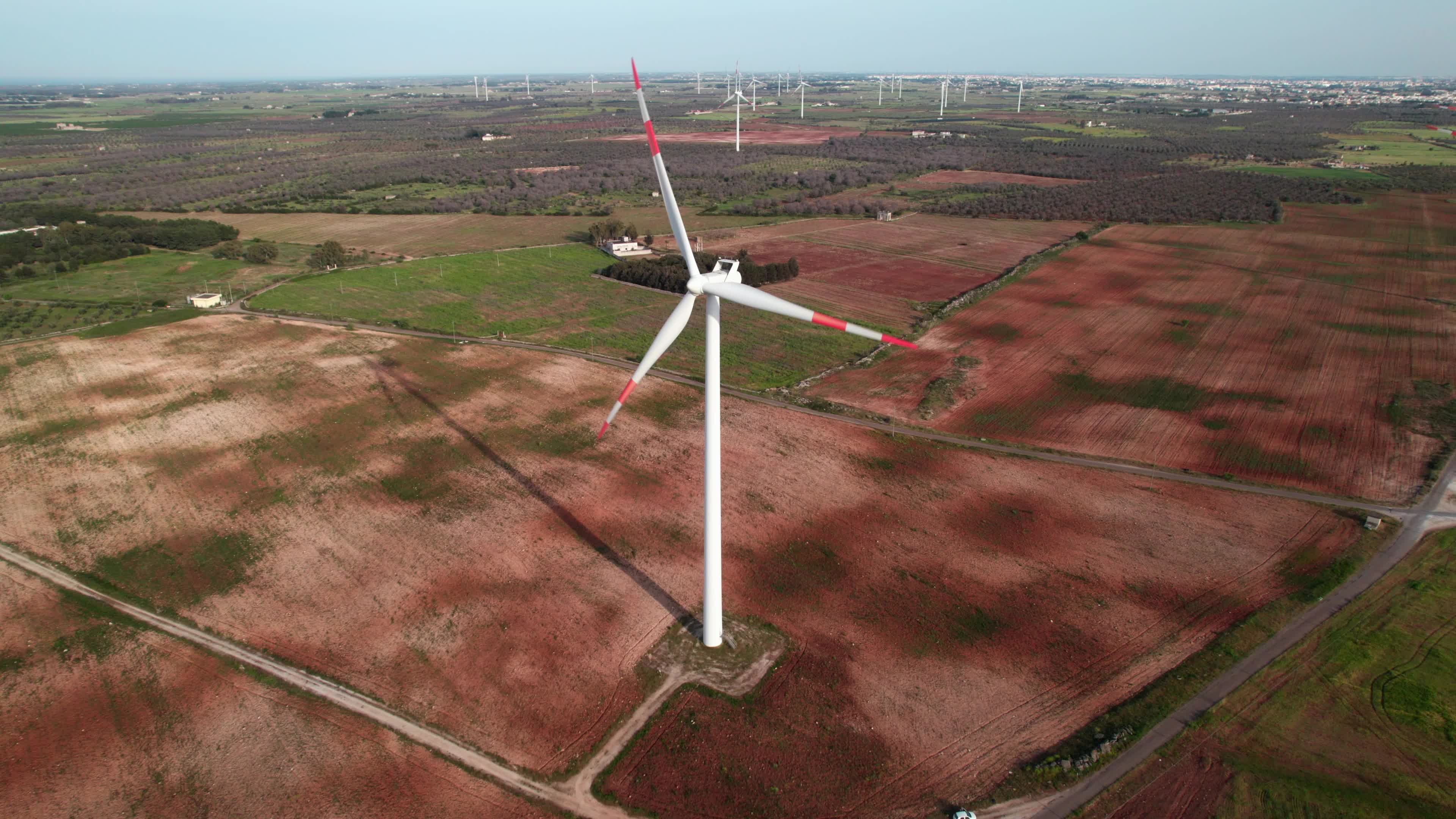 Wind Farm In Italy
