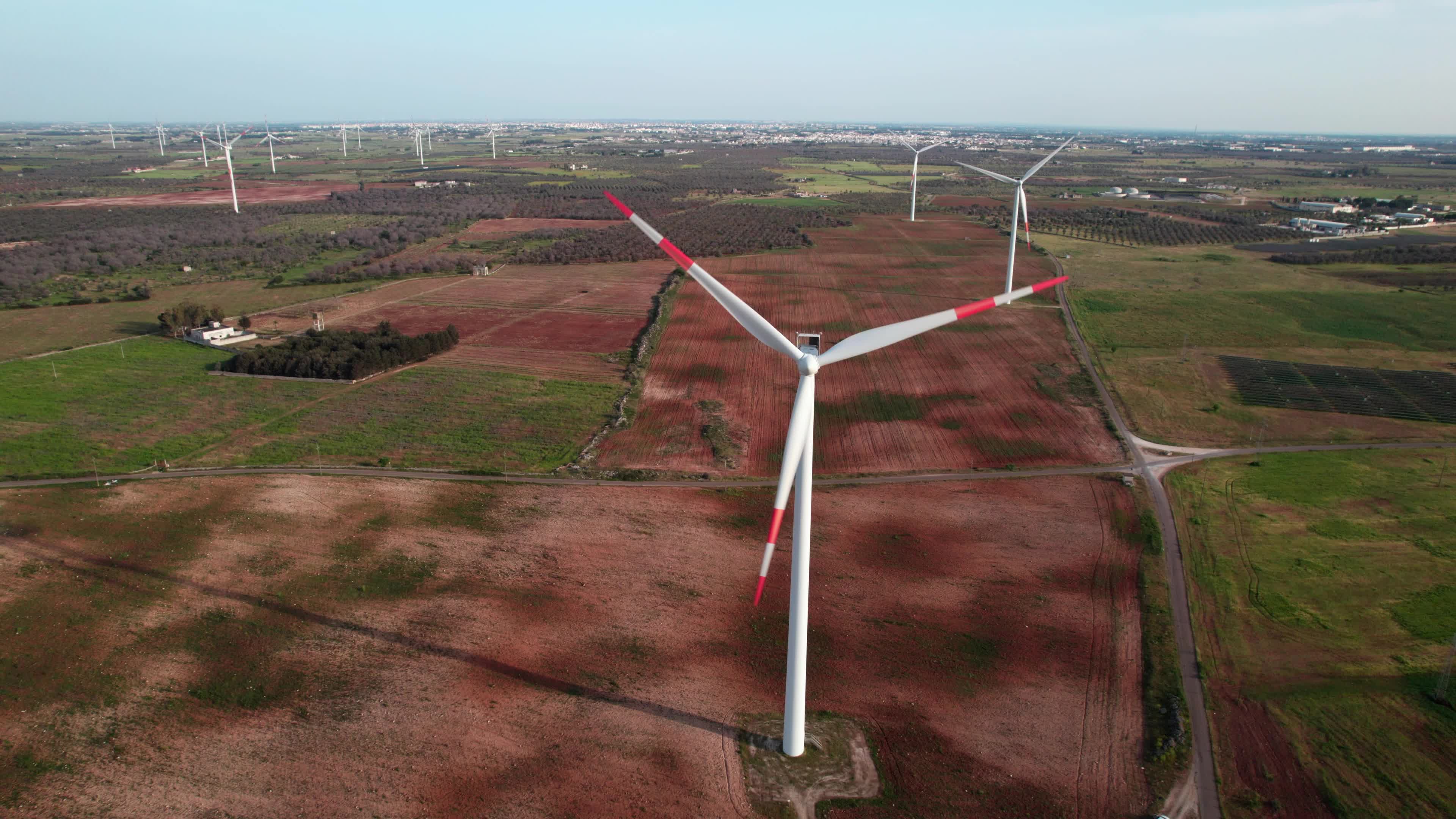 Wind Farm In Italy